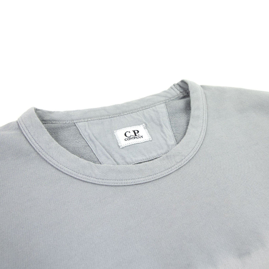 CP Company Light Fleece Tie-dye Logo Sweatshirt Griffin Grey 937