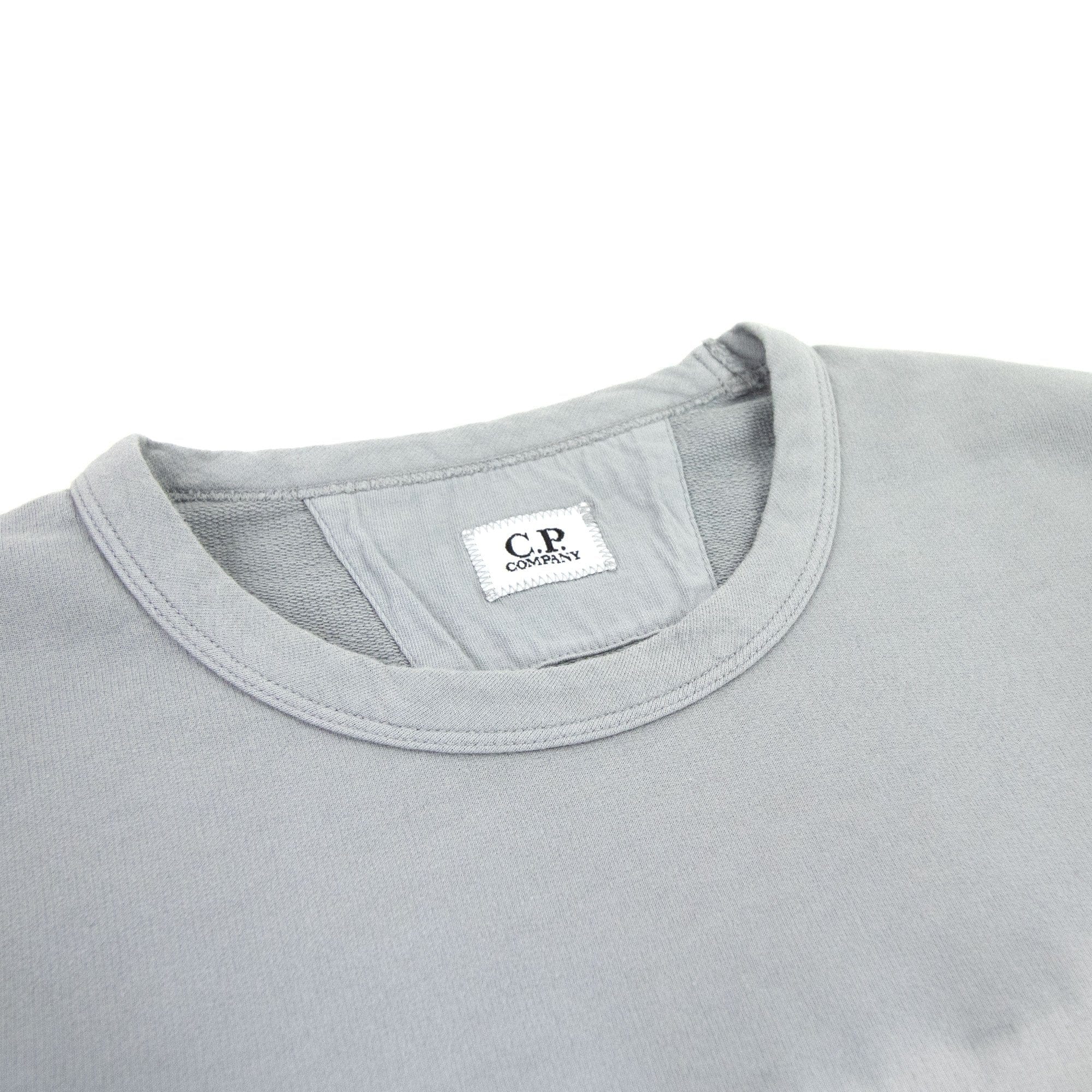 CP Company Light Fleece Tie-dye Logo Sweatshirt Griffin Grey 937
