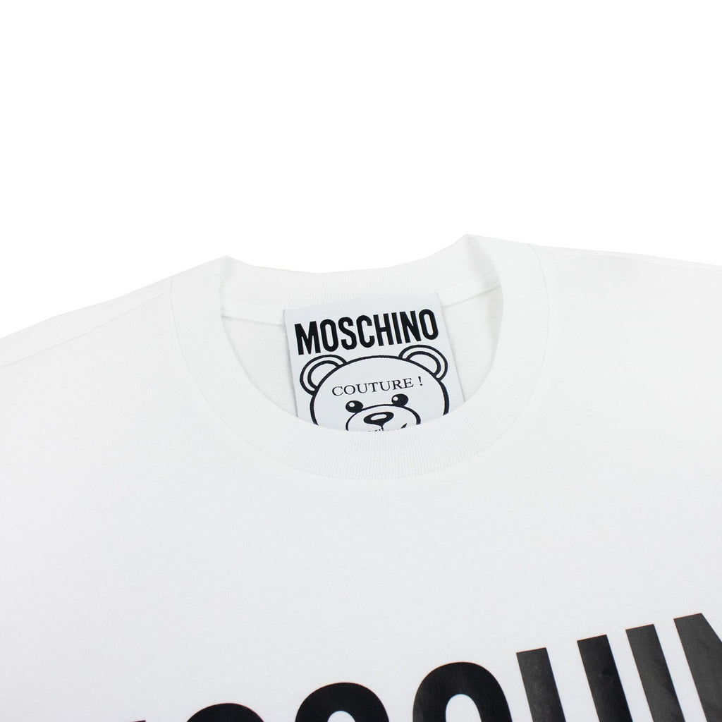 Moschino Couture Suffer Teddy Bear Organic Cotton T Shirt White 1001