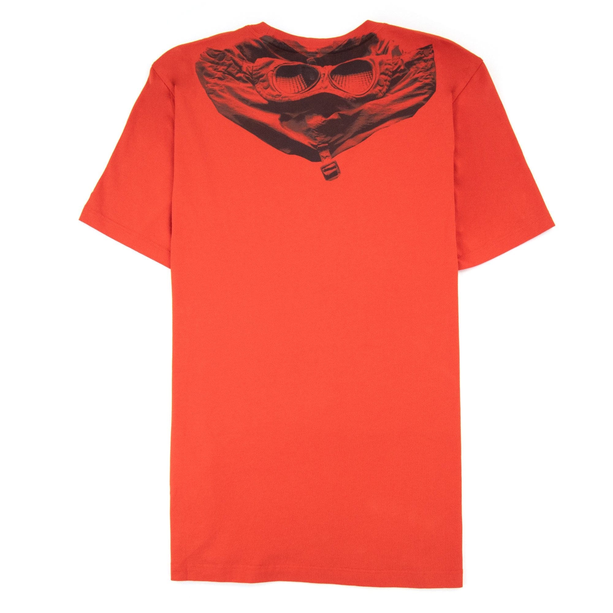 Cp Company Reverse Google Print T-shirt Fiery Red 455
