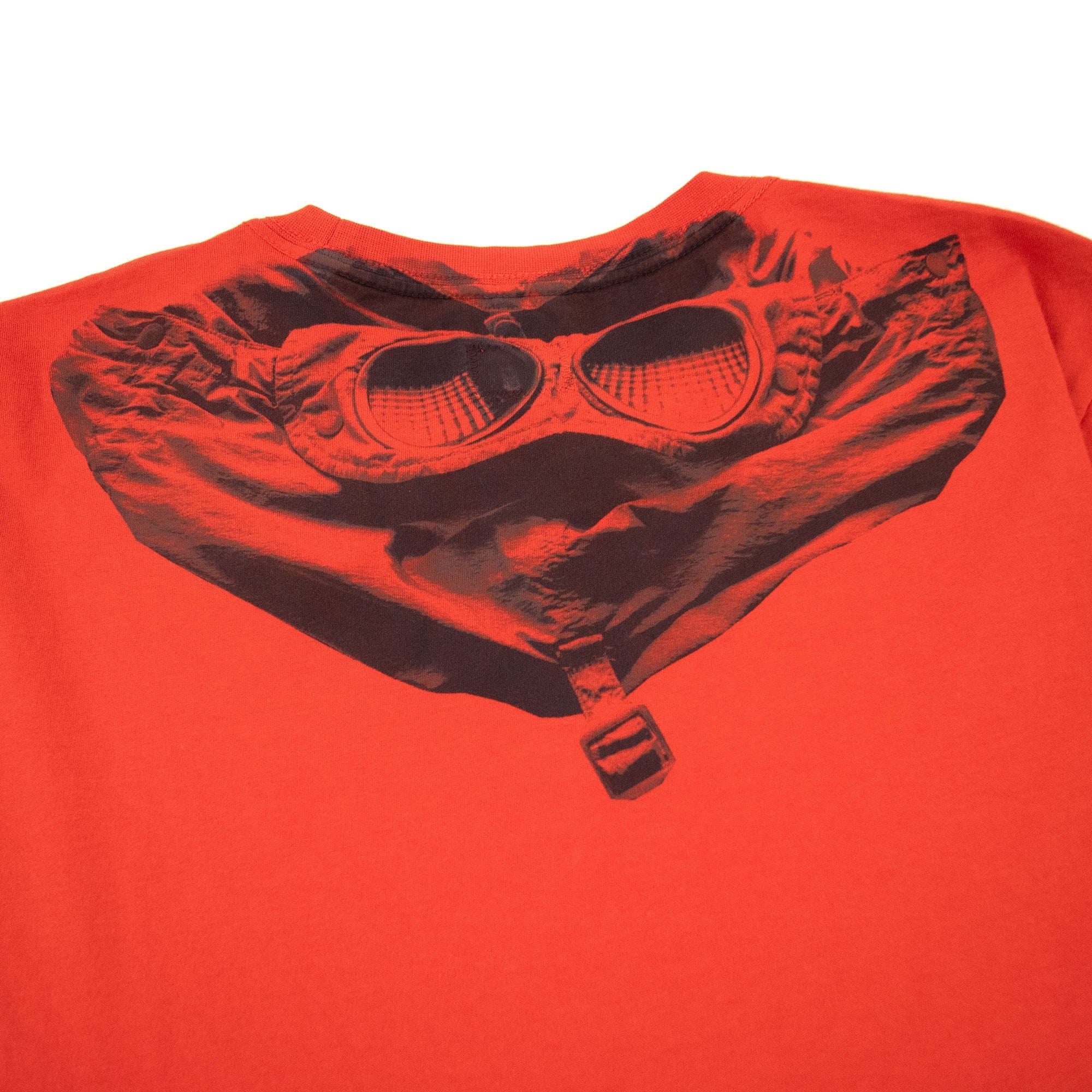 Cp Company Reverse Google Print T-shirt Fiery Red 455