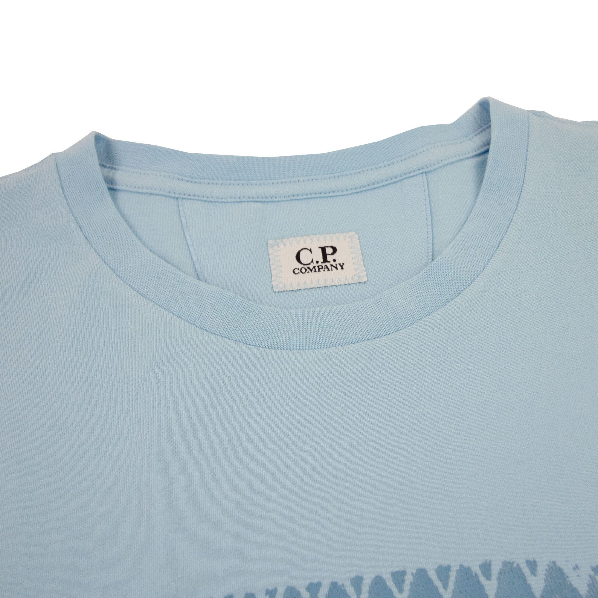 Cp Company Patch Logo T-shirt Sky Blue 832
