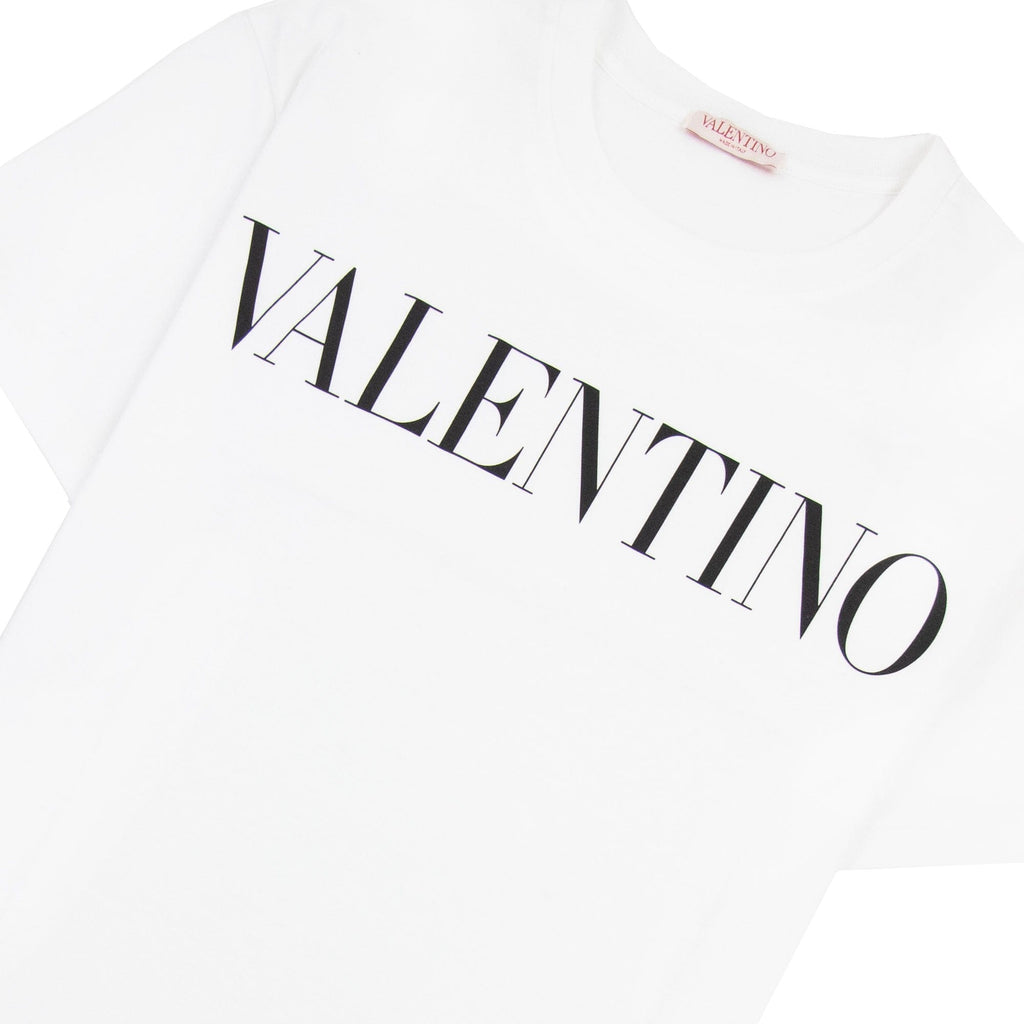 Valentino Logo Oversized T Shirt White A01
