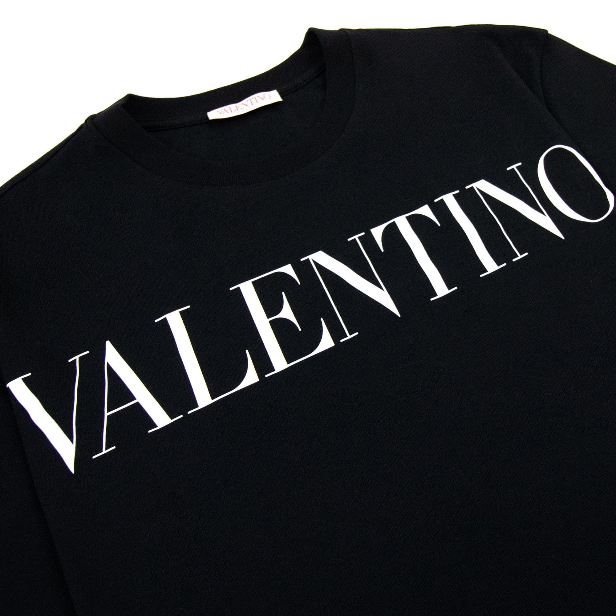 Valentino Logo Oversized T Shirt Black 0ni