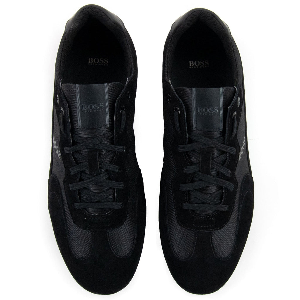 Hugo Boss Rusham Logo Detail Low Top Trainer Black 005
