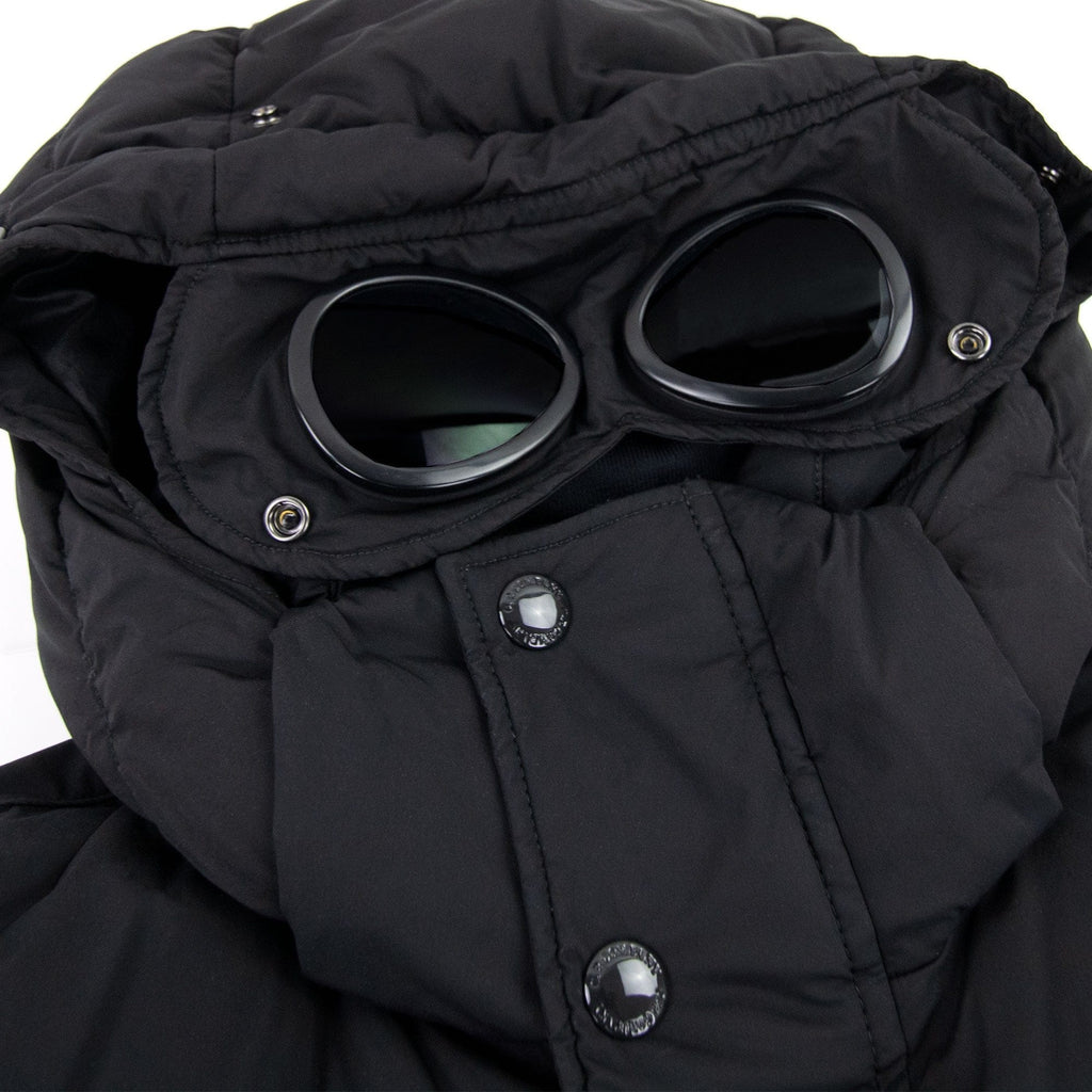 Cp Company Goggle Padding Medium Down Jacket Black 999