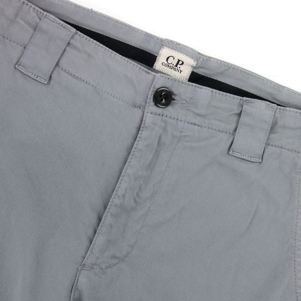 Cp Company Bermuda Cargo Stretch Sateen Shorts Griffin Grey 937