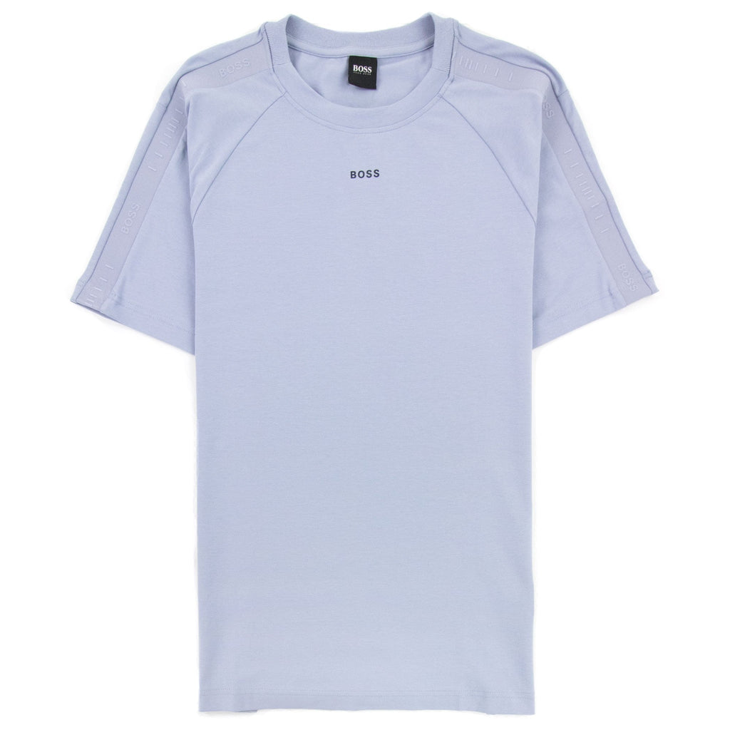 Hugo Boss Tee Tape Logo T Shirt Light Blue 481