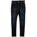 Amiri Mx1 Cracked Paint Jeans Aged Black