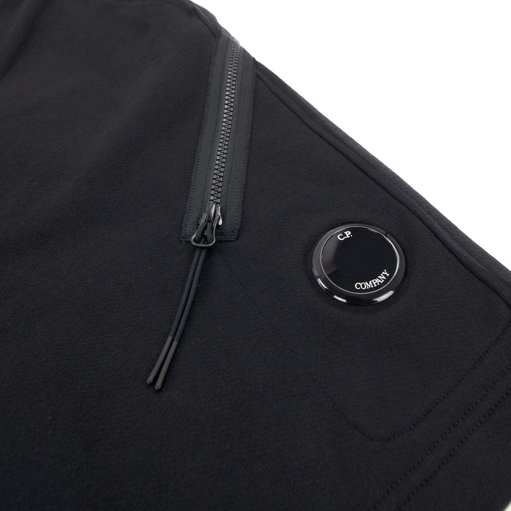 Cp Company Diagonal Raised Fleece Shorts Black 999