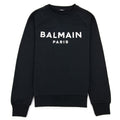 Balmain Balmain Foil Logo Sweatshirt Black/white