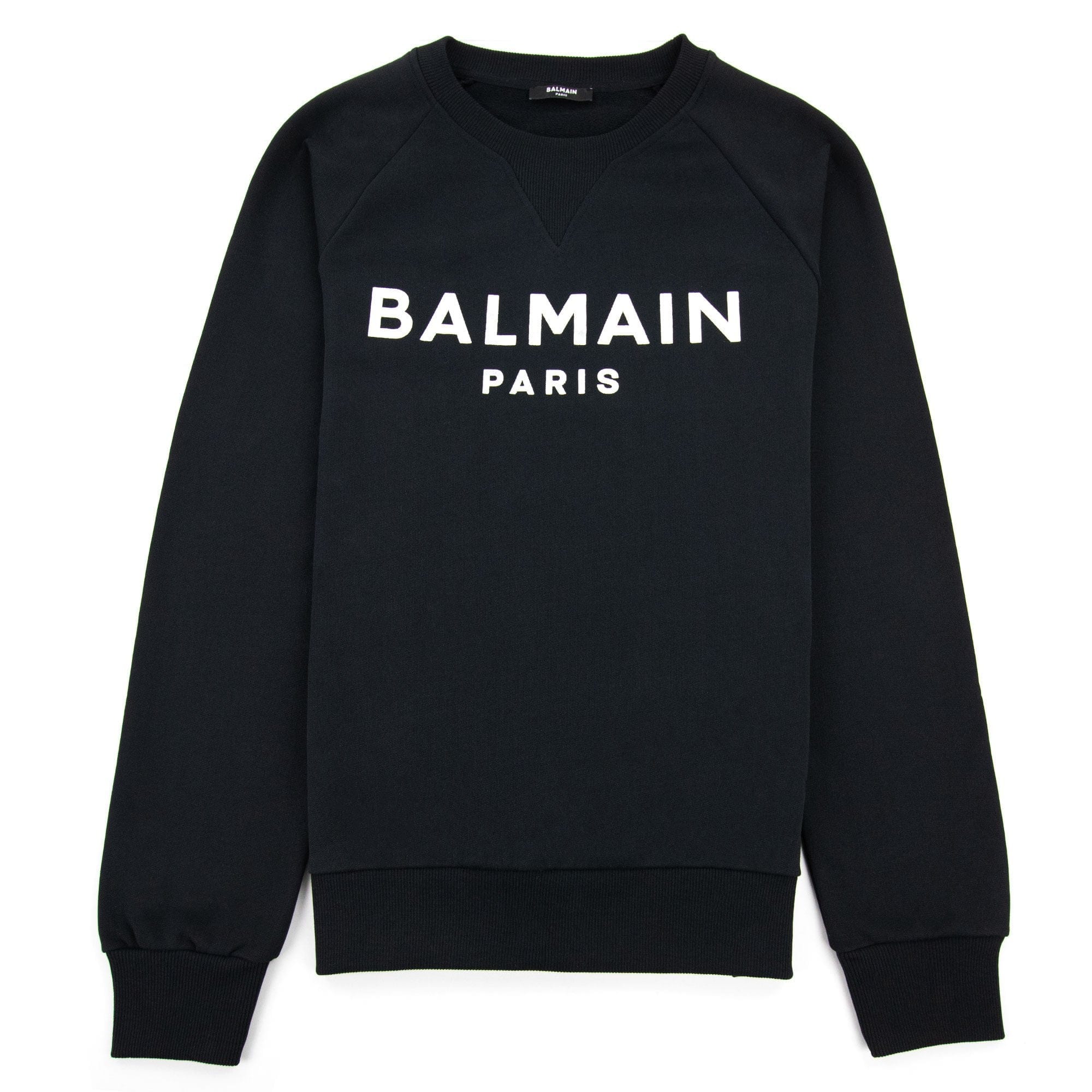 Balmain Balmain Foil Logo Sweatshirt Black/white