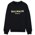 Balmain Balmain Foil Logo Sweatshirt Black/gold