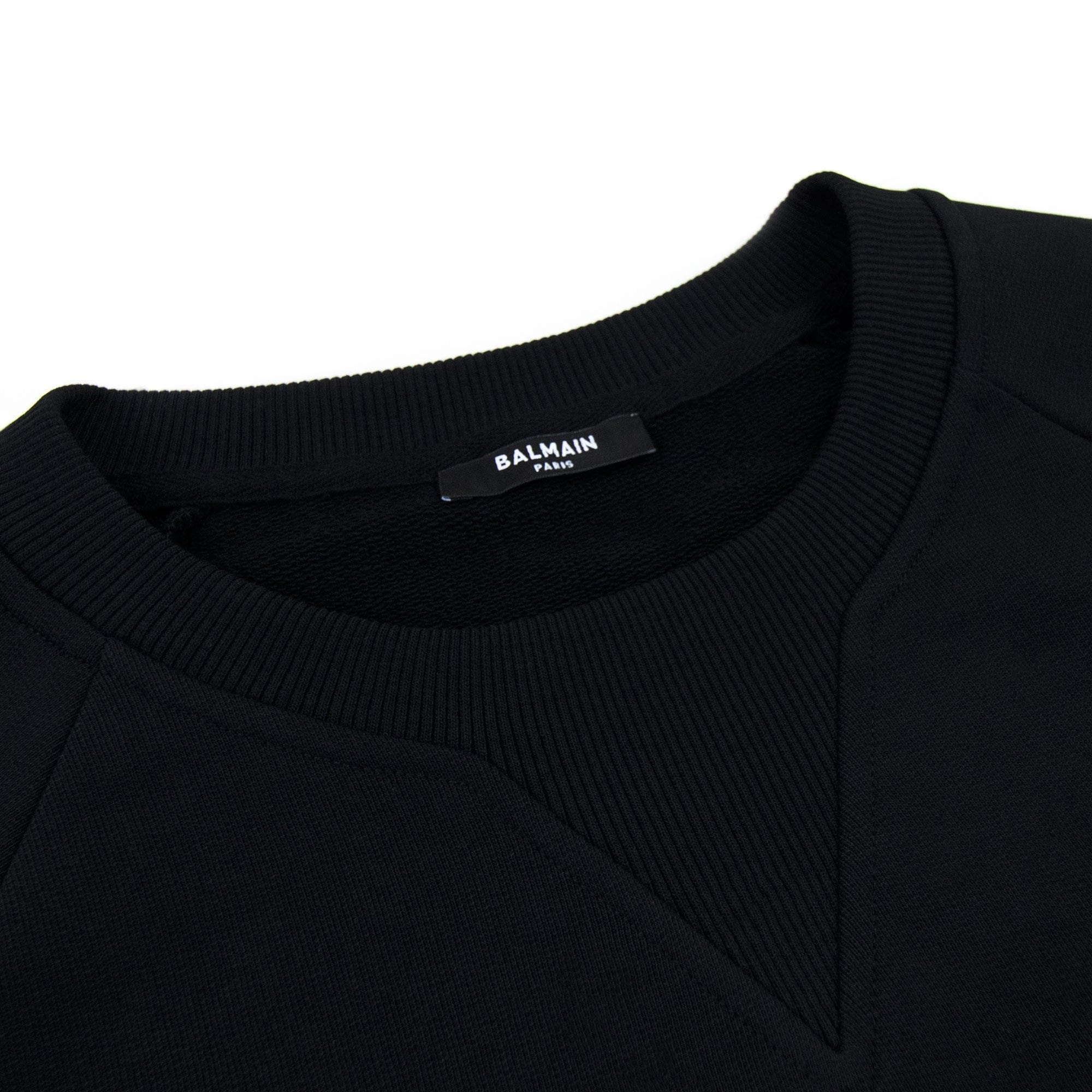 Balmain Balmain Foil Logo Sweatshirt Black/gold