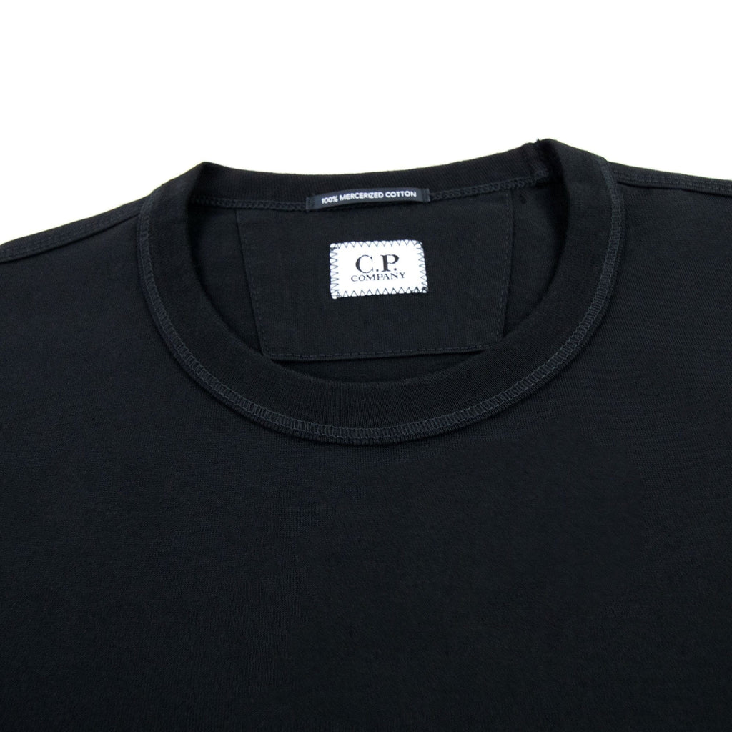 Cp Company 30/2 Mercerized Jersey Sailor T Shirt Black 999
