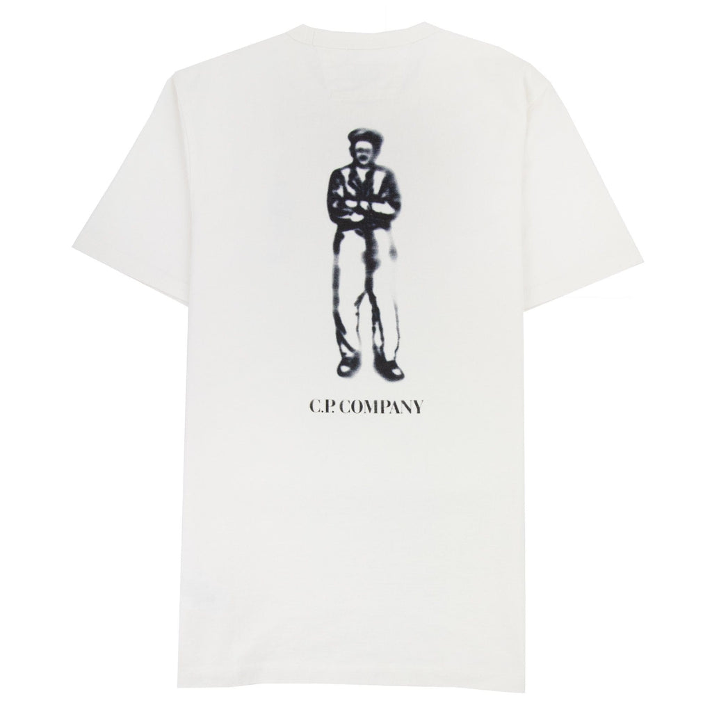 Cp Company 30/2 Mercerized Jersey Sailor T Shirt White 103