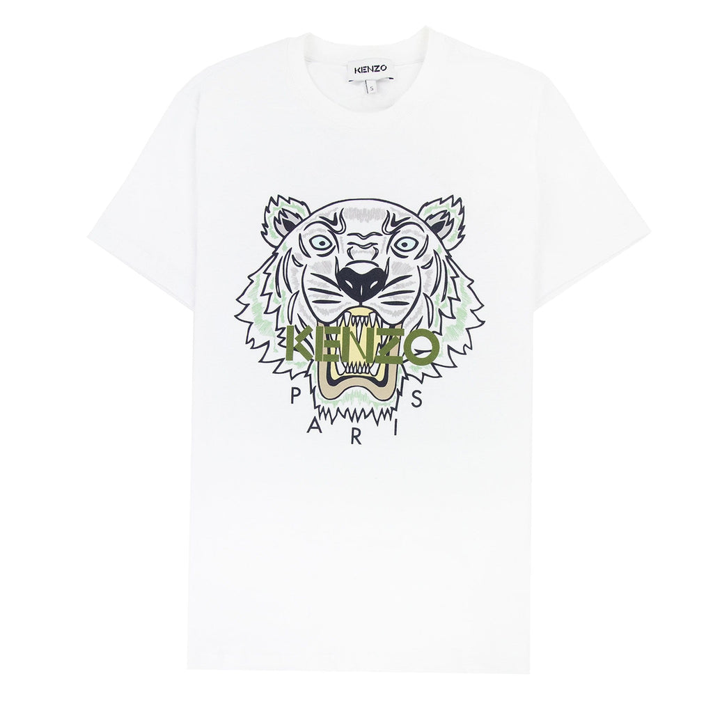 Kenzo Icon Tiger T-shirt White/green