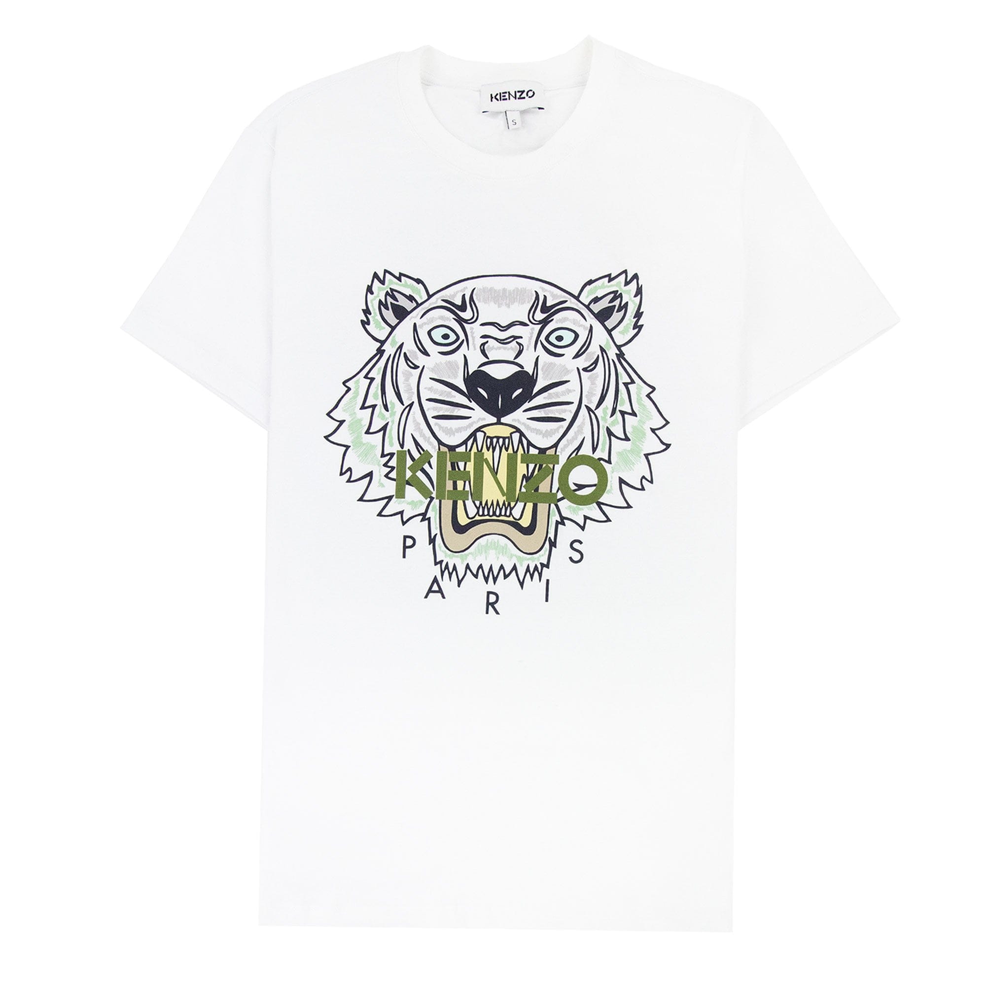 Kenzo Icon Tiger T-shirt White/green