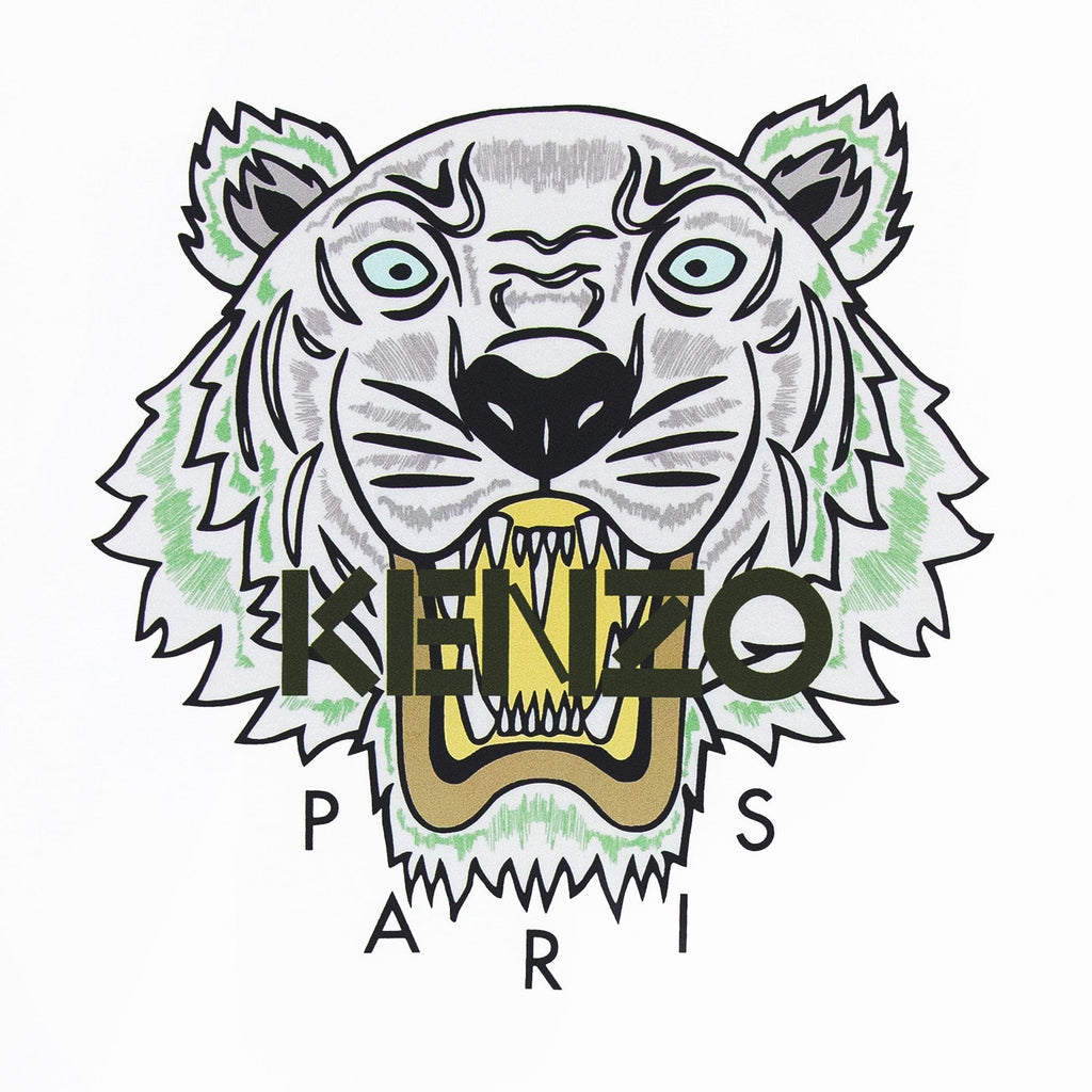 Kenzo Icon Tiger T-shirt White/green
