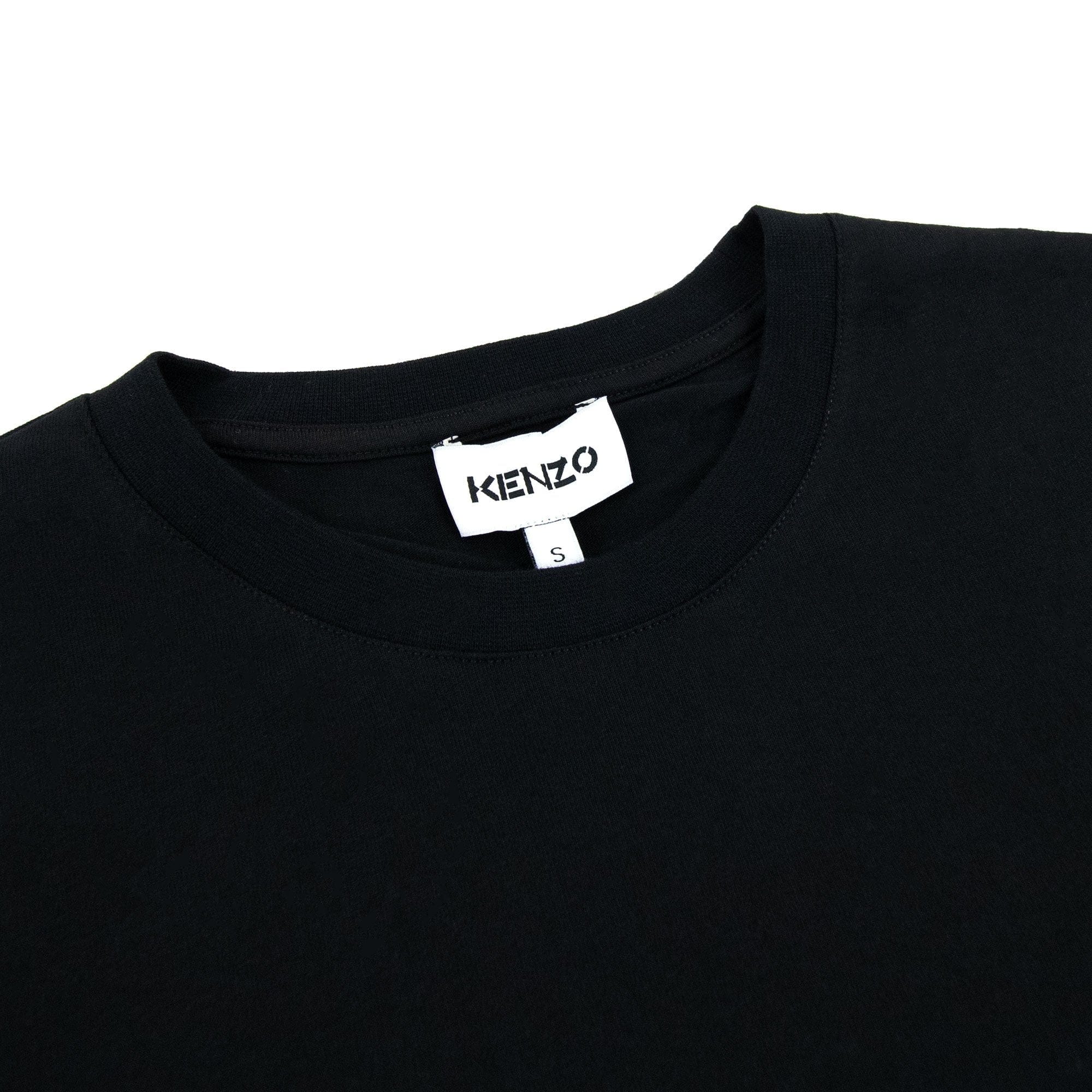 Kenzo Rubber Tiger Logo Tshirt Black/blue