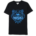 Kenzo Rubber Tiger Logo Tshirt Black/blue