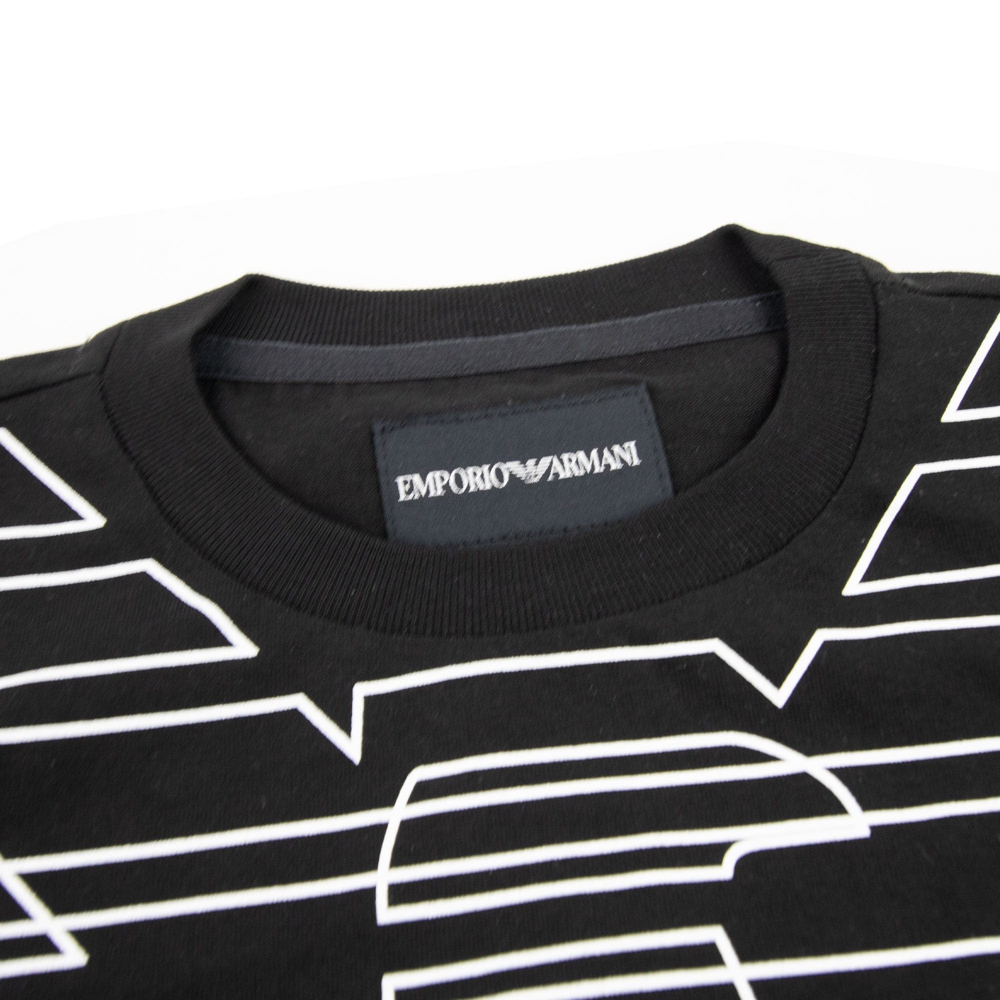 Emporio Armani Jnr Eagle Logo Tshirt Black APR1