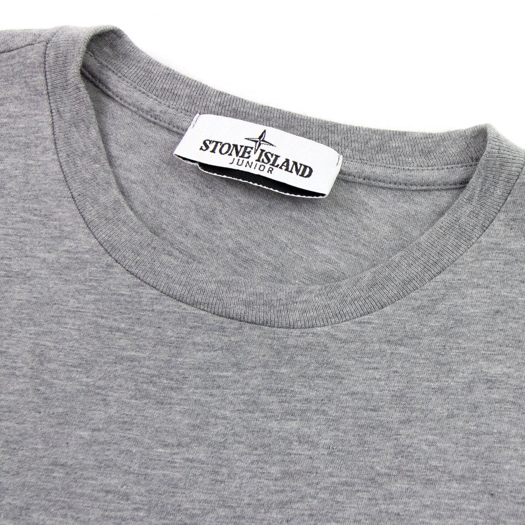 Stone Island Junior Graphic Print T Shirt Grey V0064
