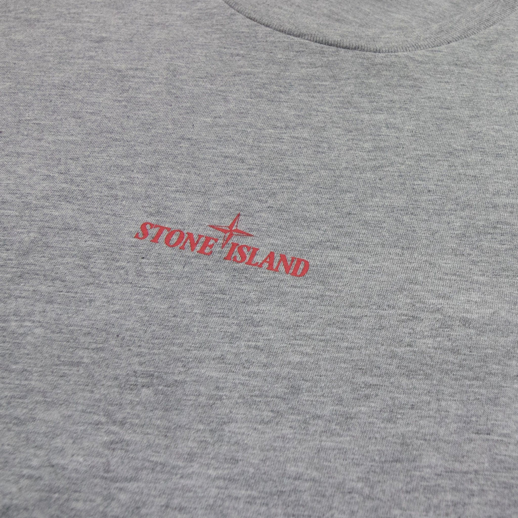 Stone Island Junior Graphic Print T Shirt Grey V0064