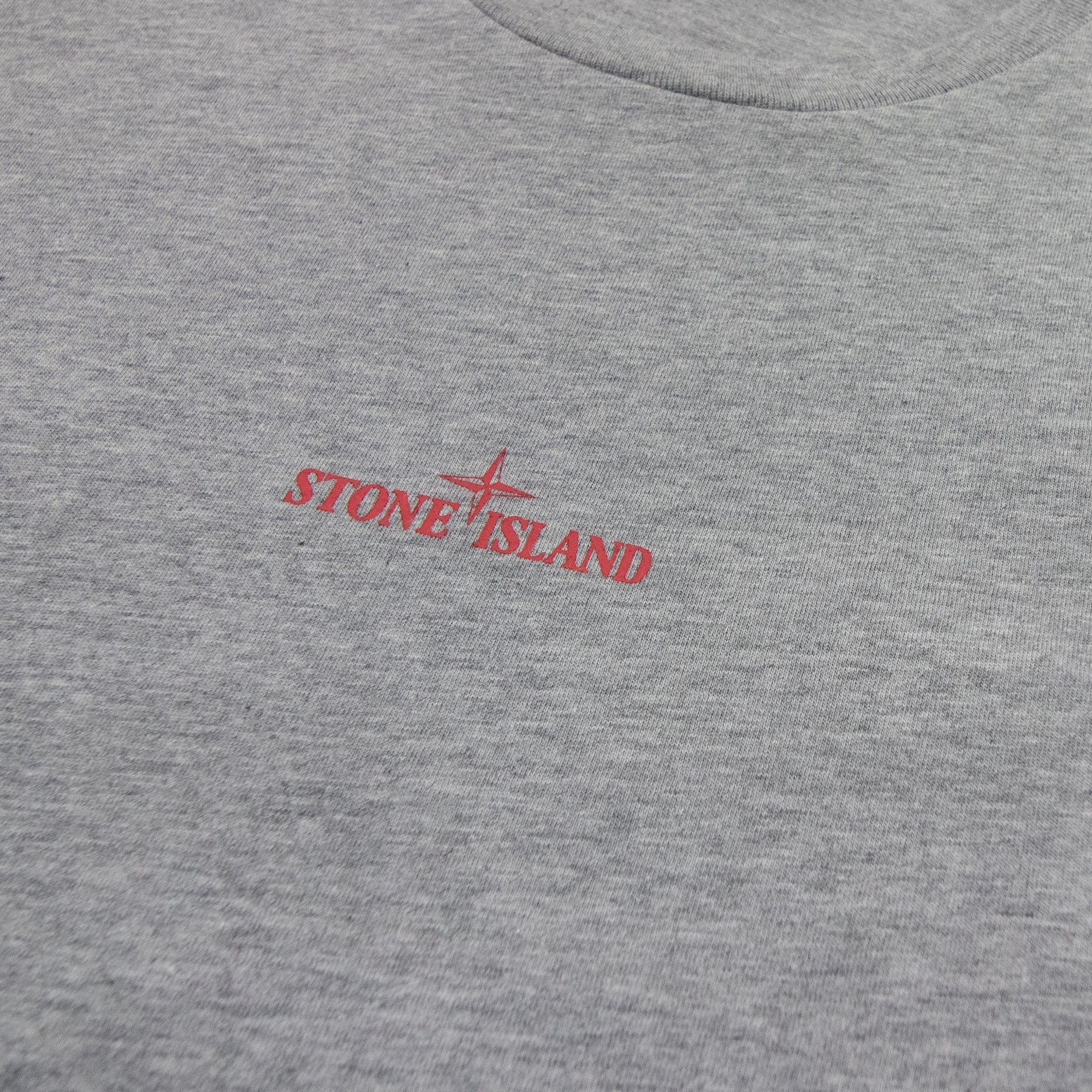 Stone Island Junior Graphic Print T Shirt Grey V0064