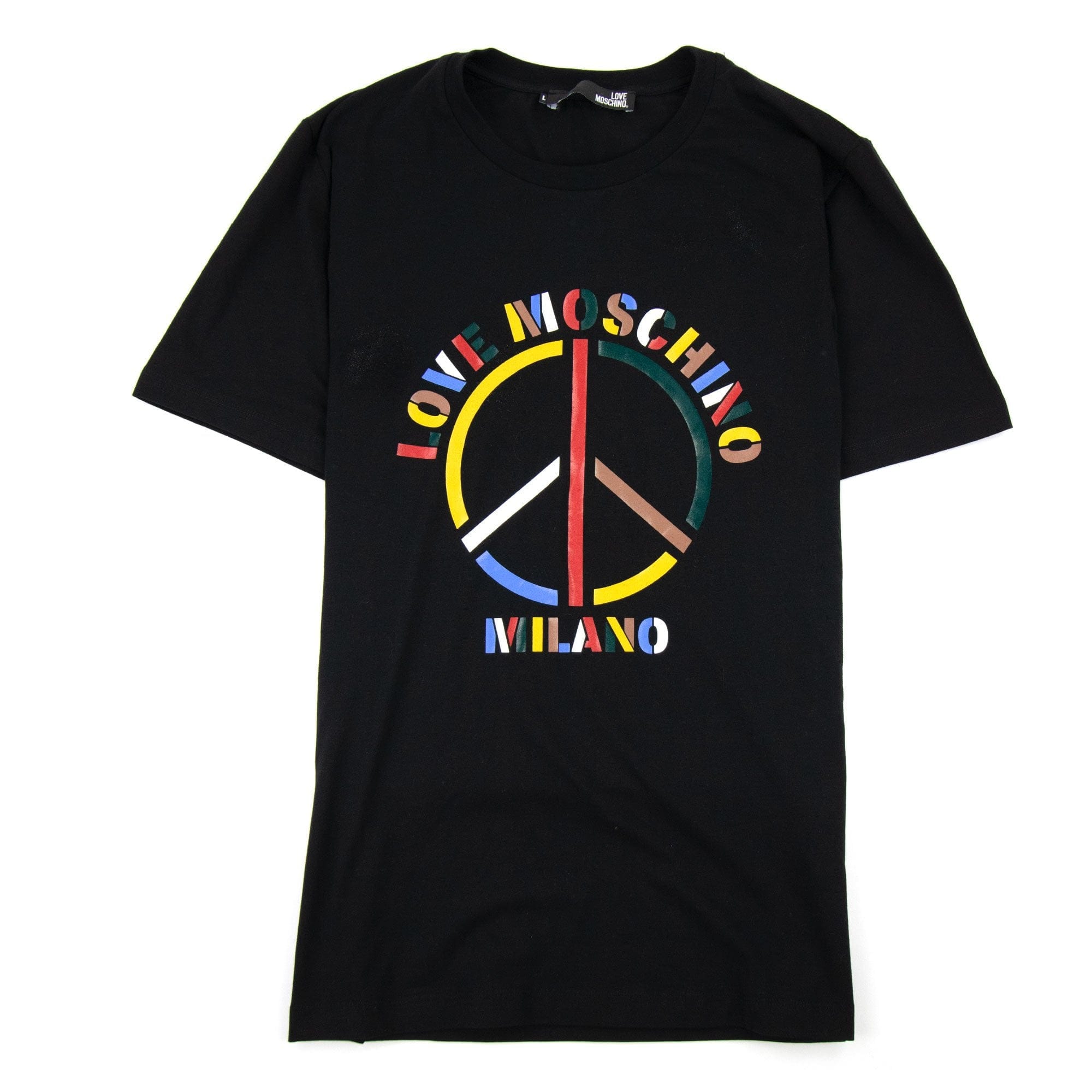 Love Moschino Rainbowpeace T/s Black