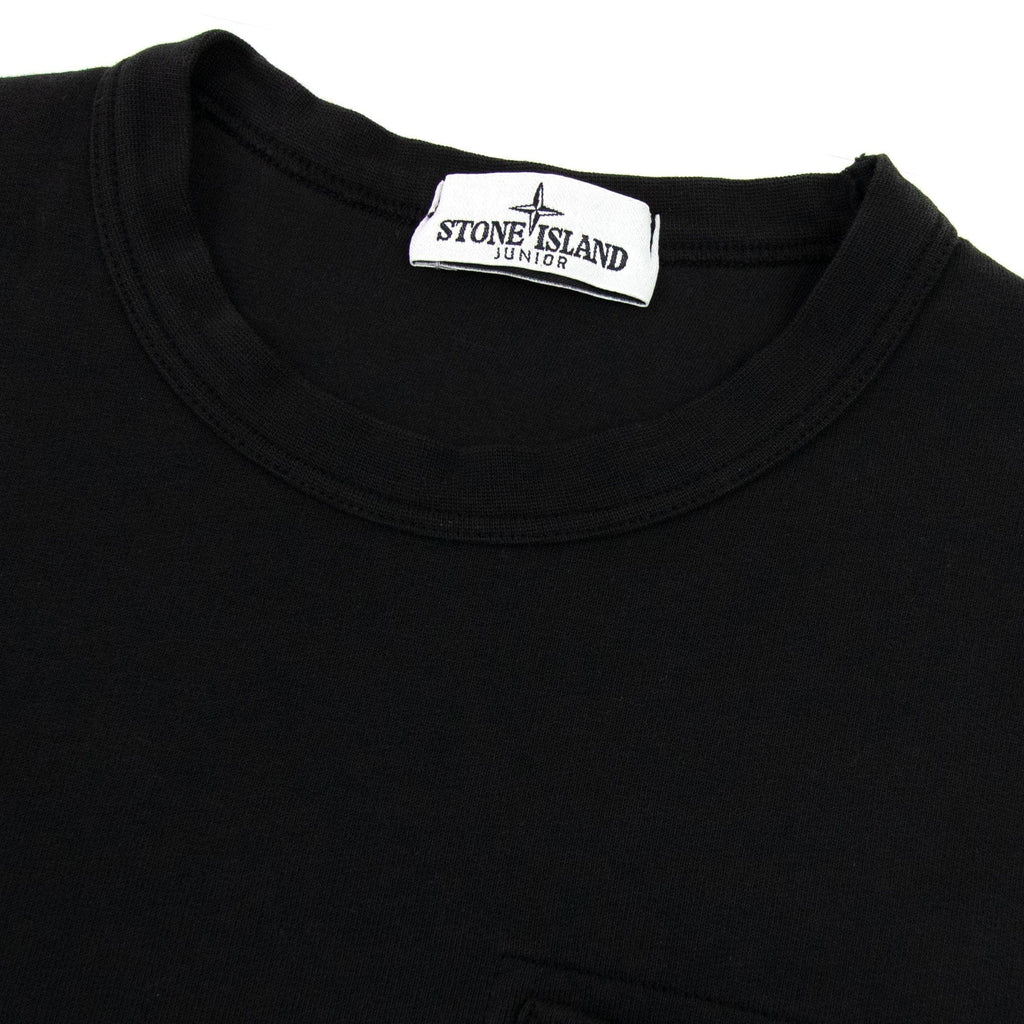 Stone Island Junior 62040 Bubble Gum Print Sweatshirt Black V0029