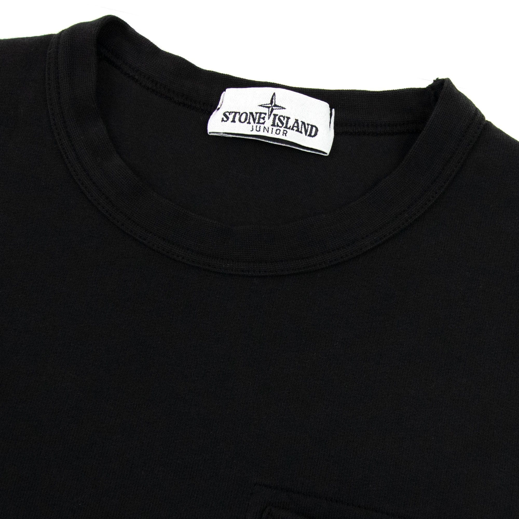 Stone Island Junior 62040 Bubble Gum Print Sweatshirt Black V0029
