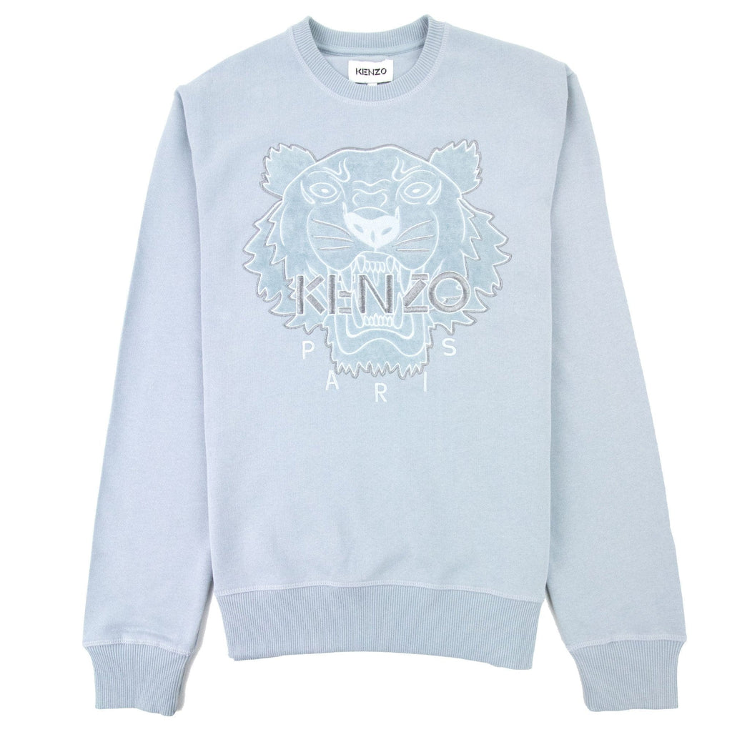 Kenzo Velvet Tiger Sweatshirt Baby Blue