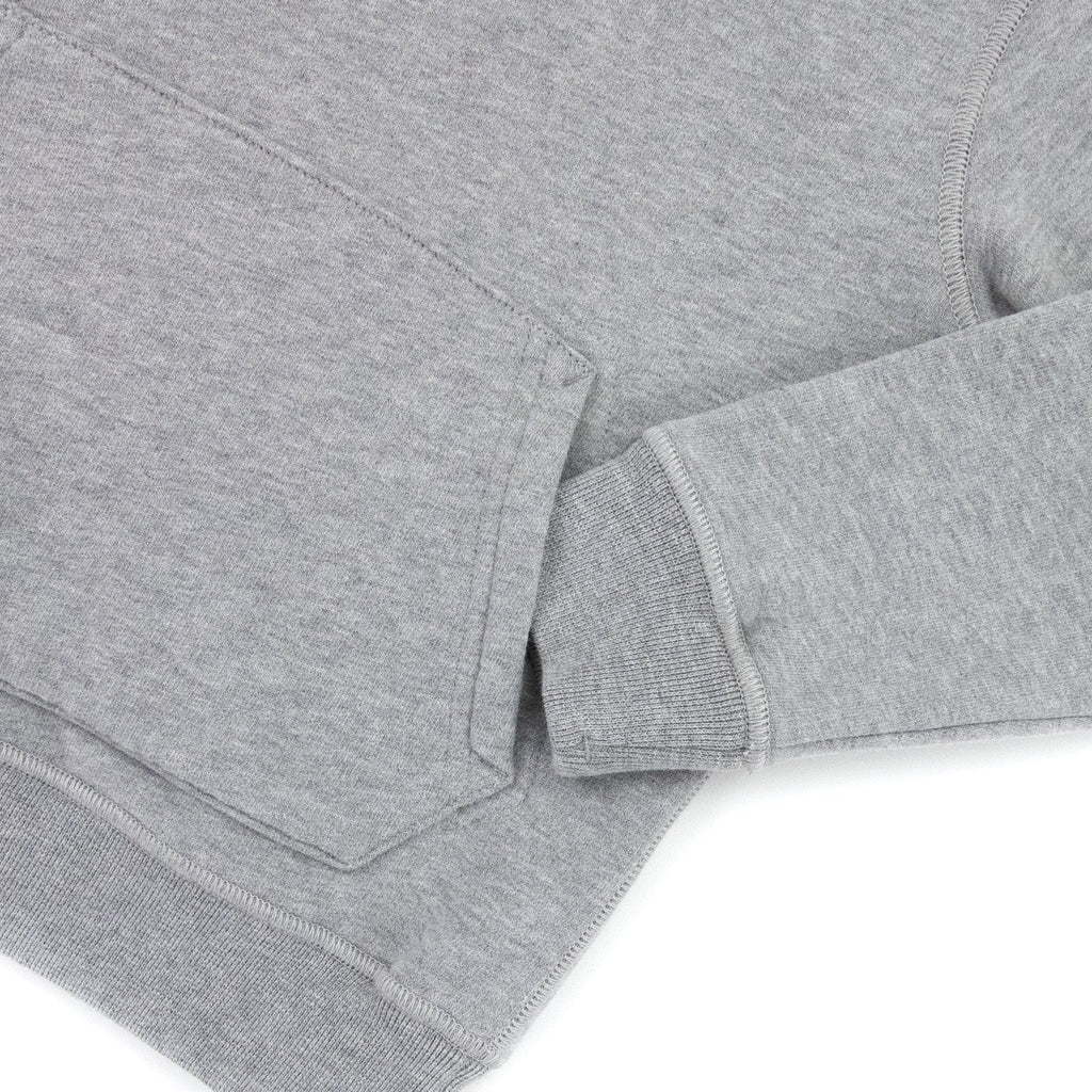 Stone Island Junior Arm Badge Hooded Sweatshirt Grey V0064
