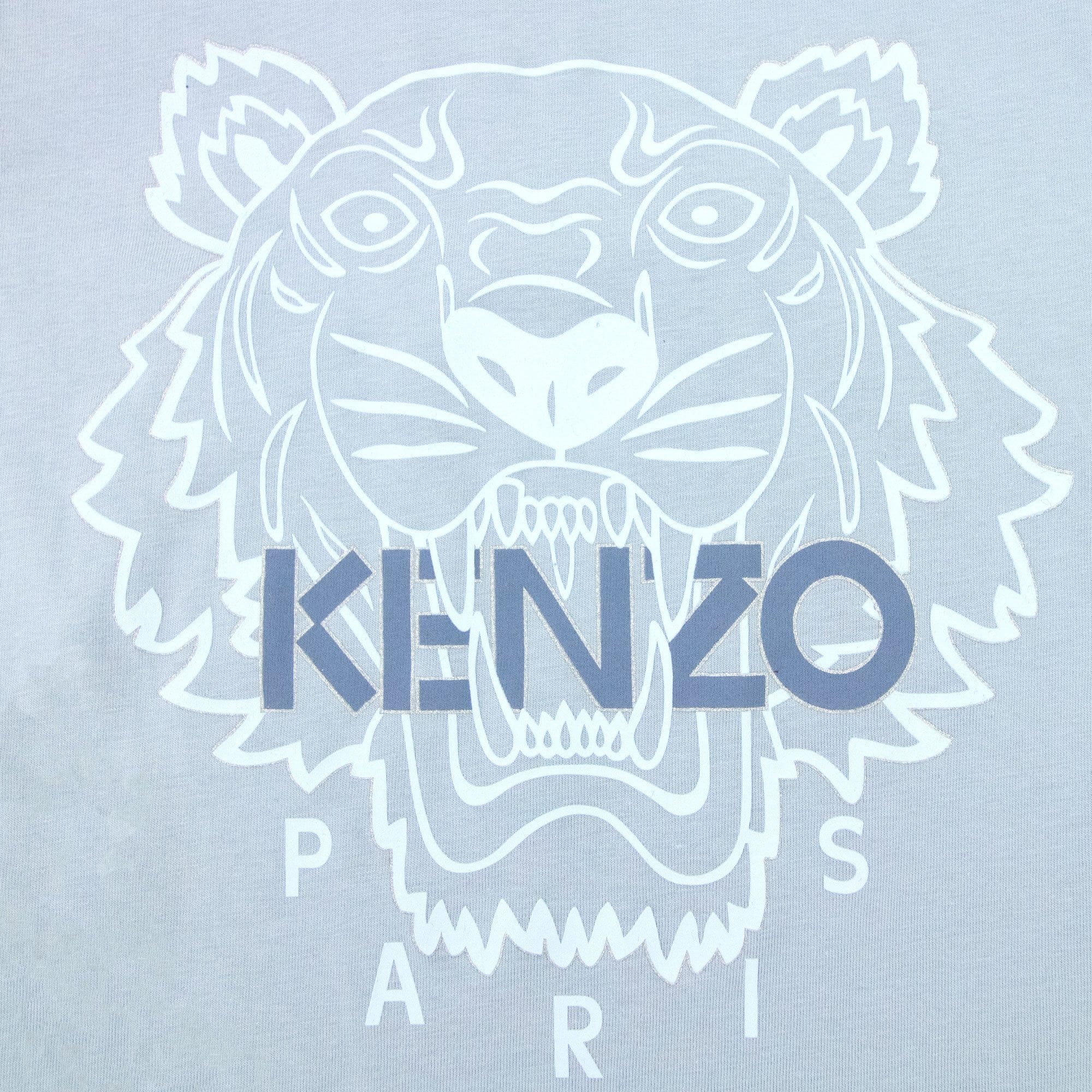 Kenzo Tiger Rubber Lining T-shirt Baby Blue