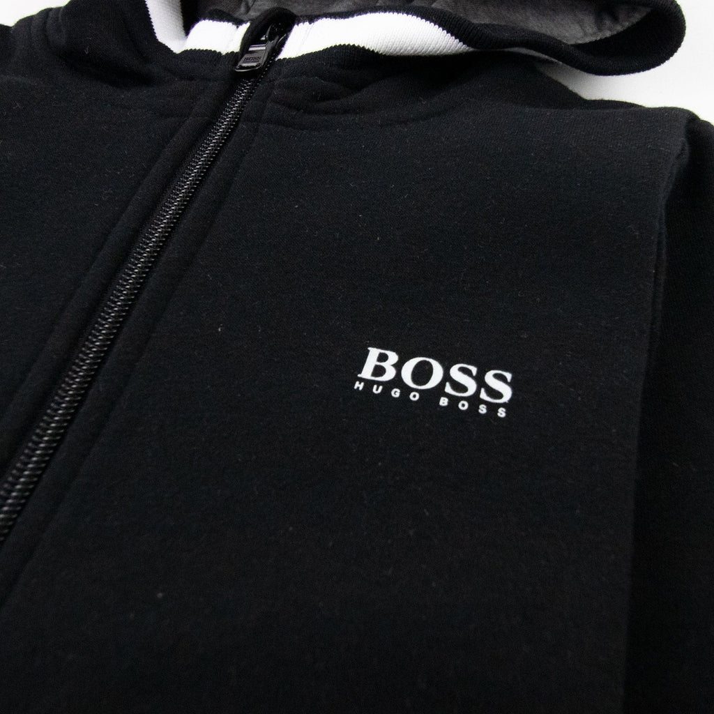 Hugo Boss Junior Fleece Hoody Black
