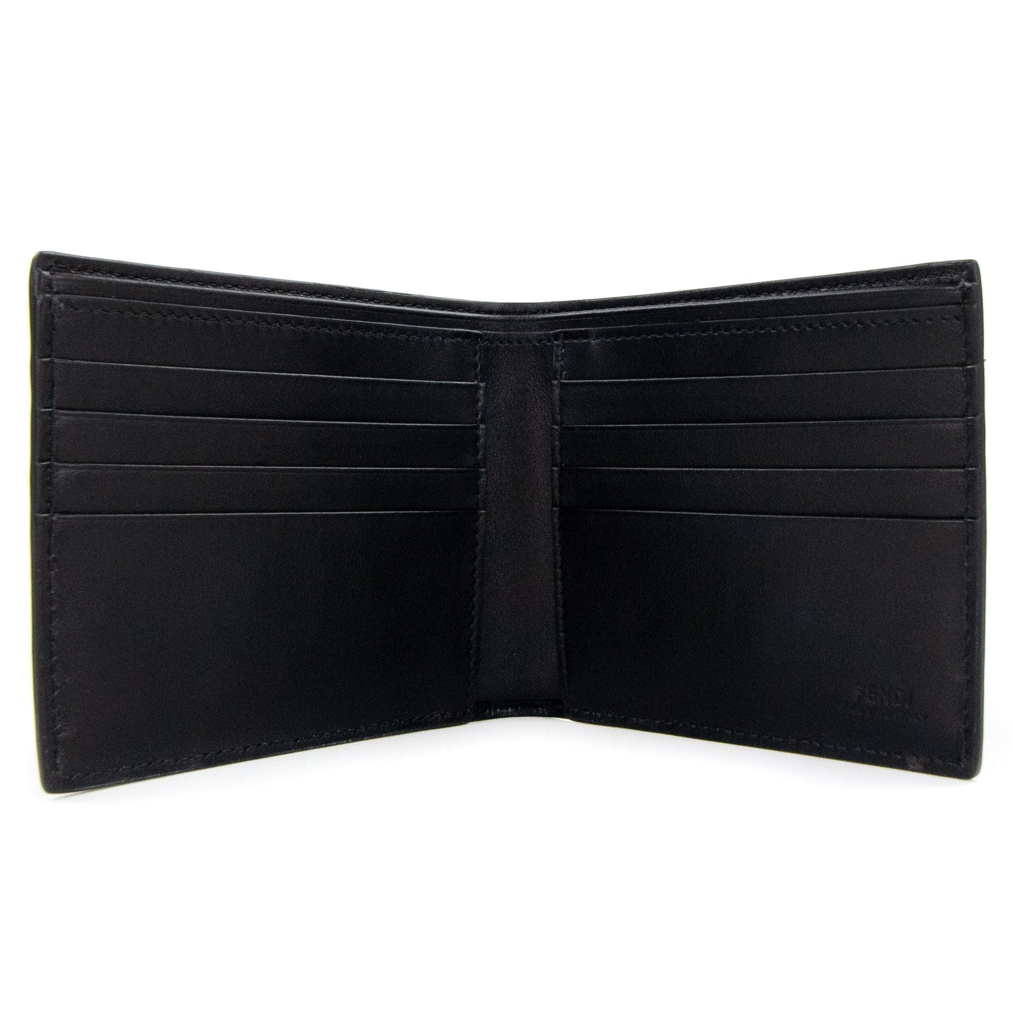 Fendi Grey Bi-fold Wallet Black/Grey
