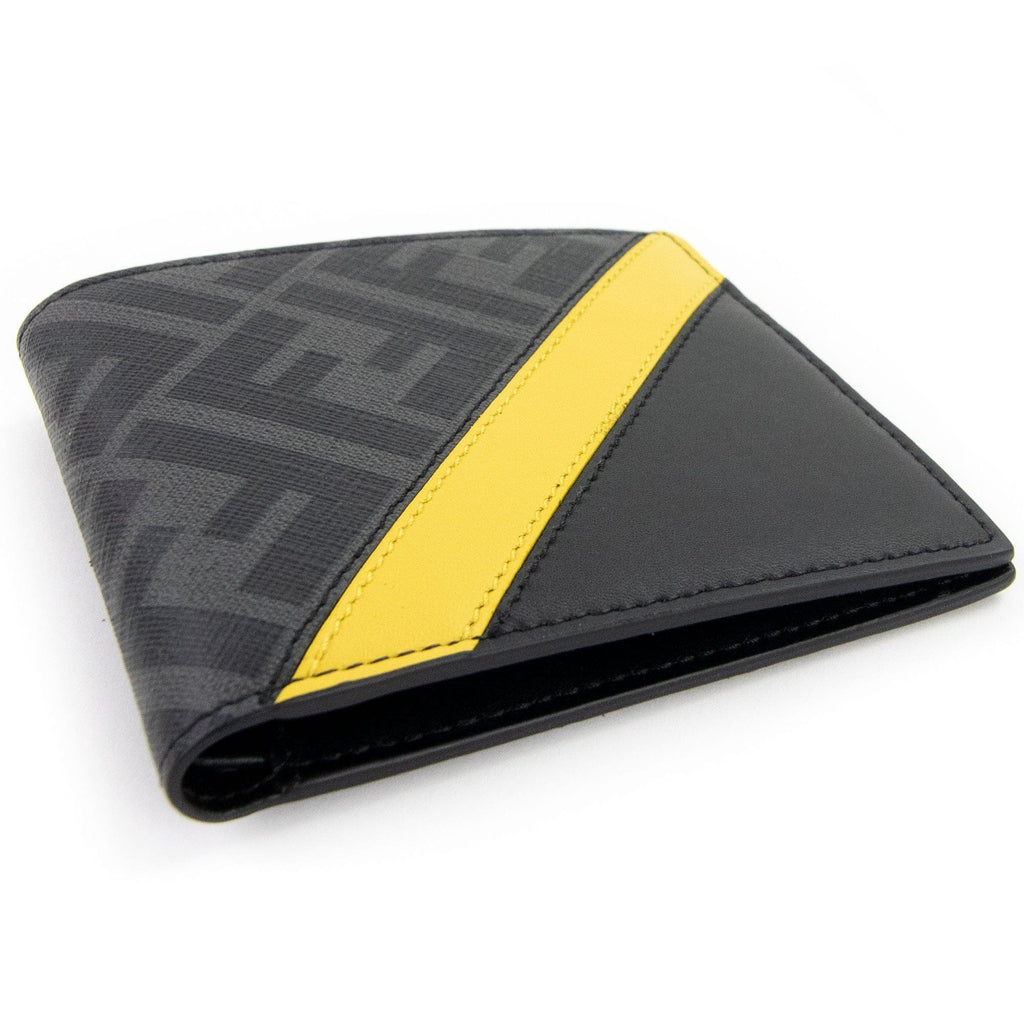 Fendi Grey Bi-fold Wallet Black/Grey