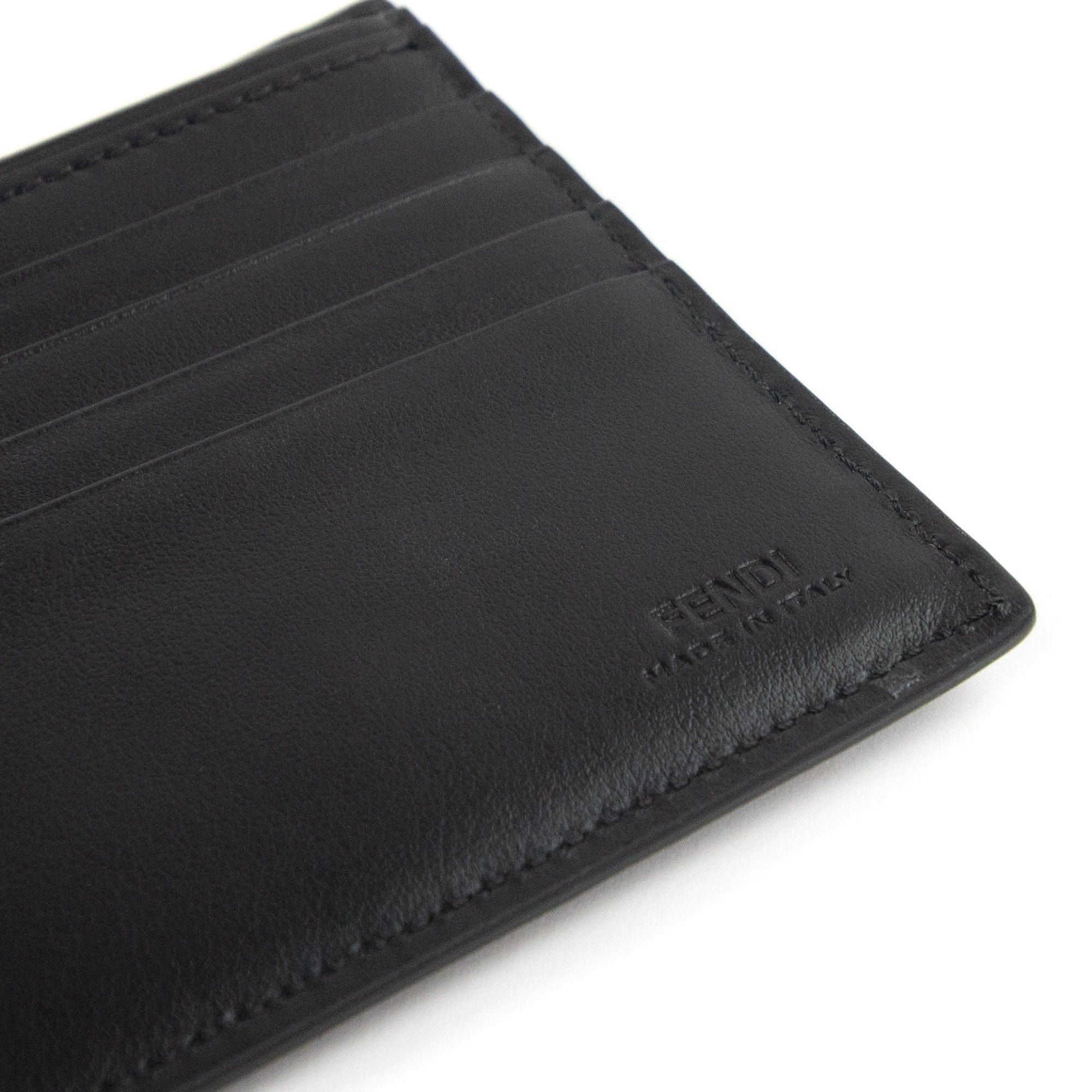 Fendi Grey Bi-fold Wallet Black/Grey