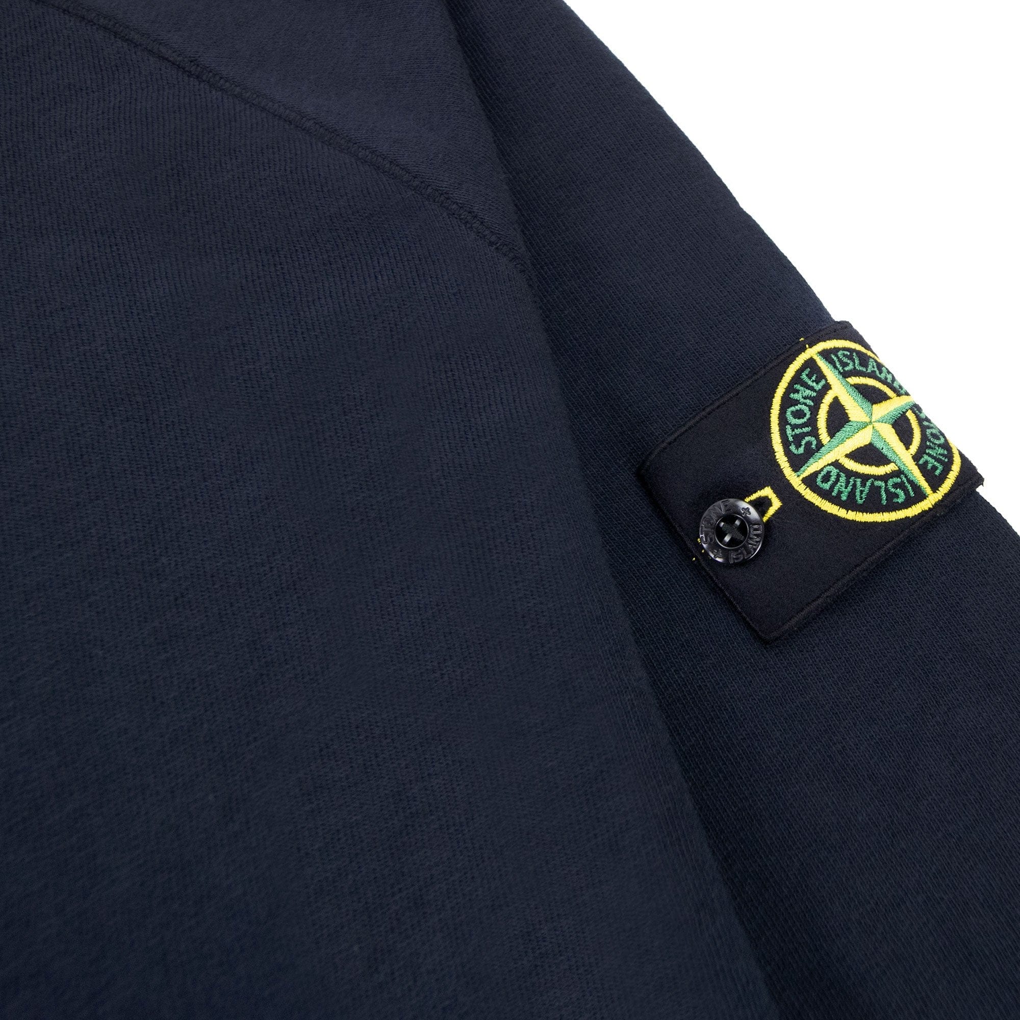 Stone Island 66360 Malfile Fleece Garment Dyed Sweatshirt Navy V0020