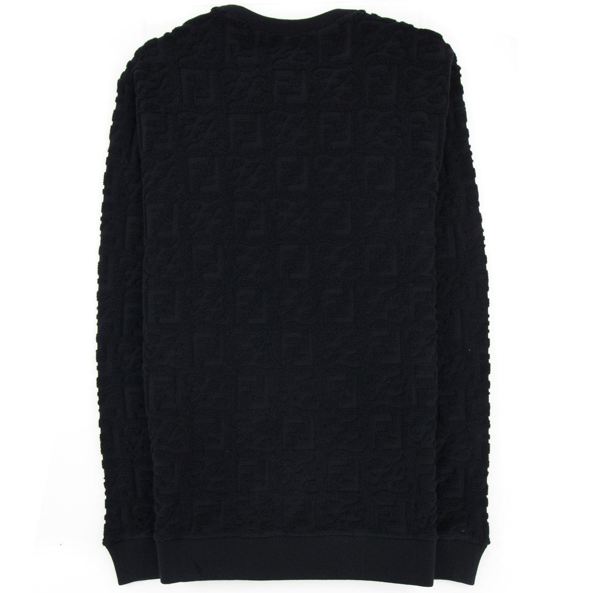 Fendi Ff Kaligraphy Sponge Sweat Black