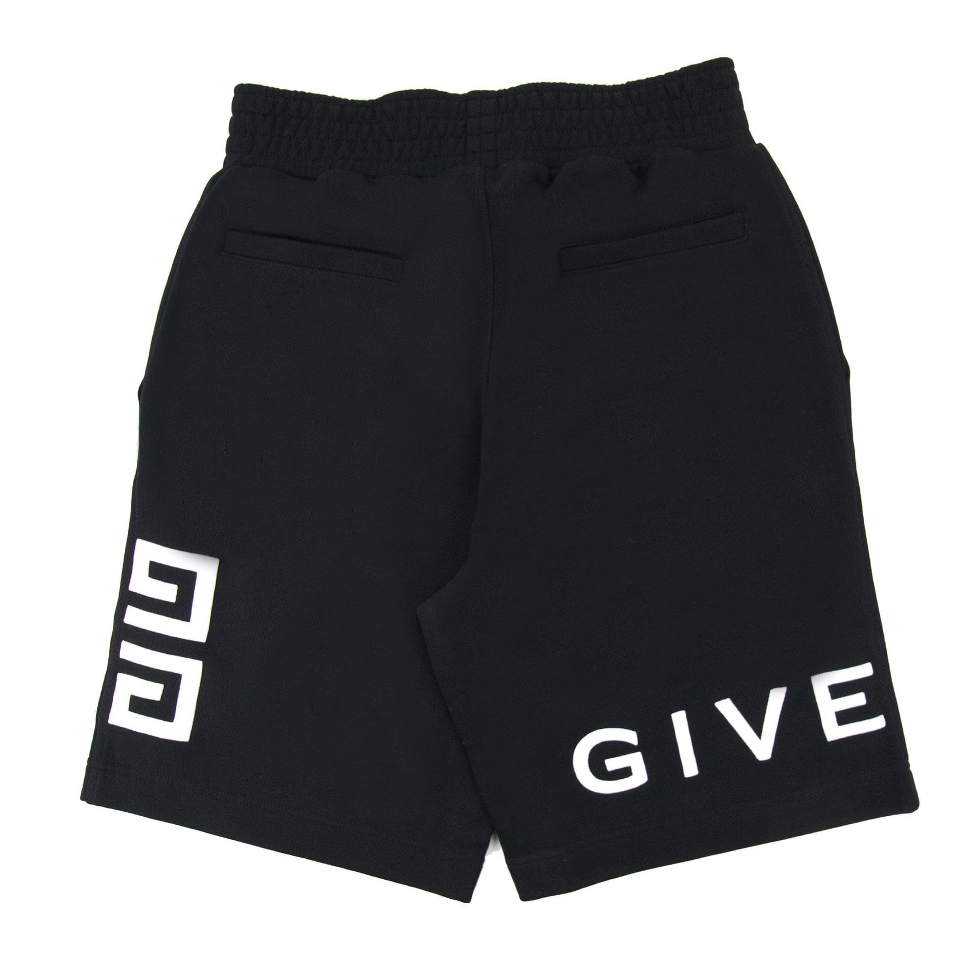 Givenchy 4g Embroidered Logo Bermuda Shorts Black 001