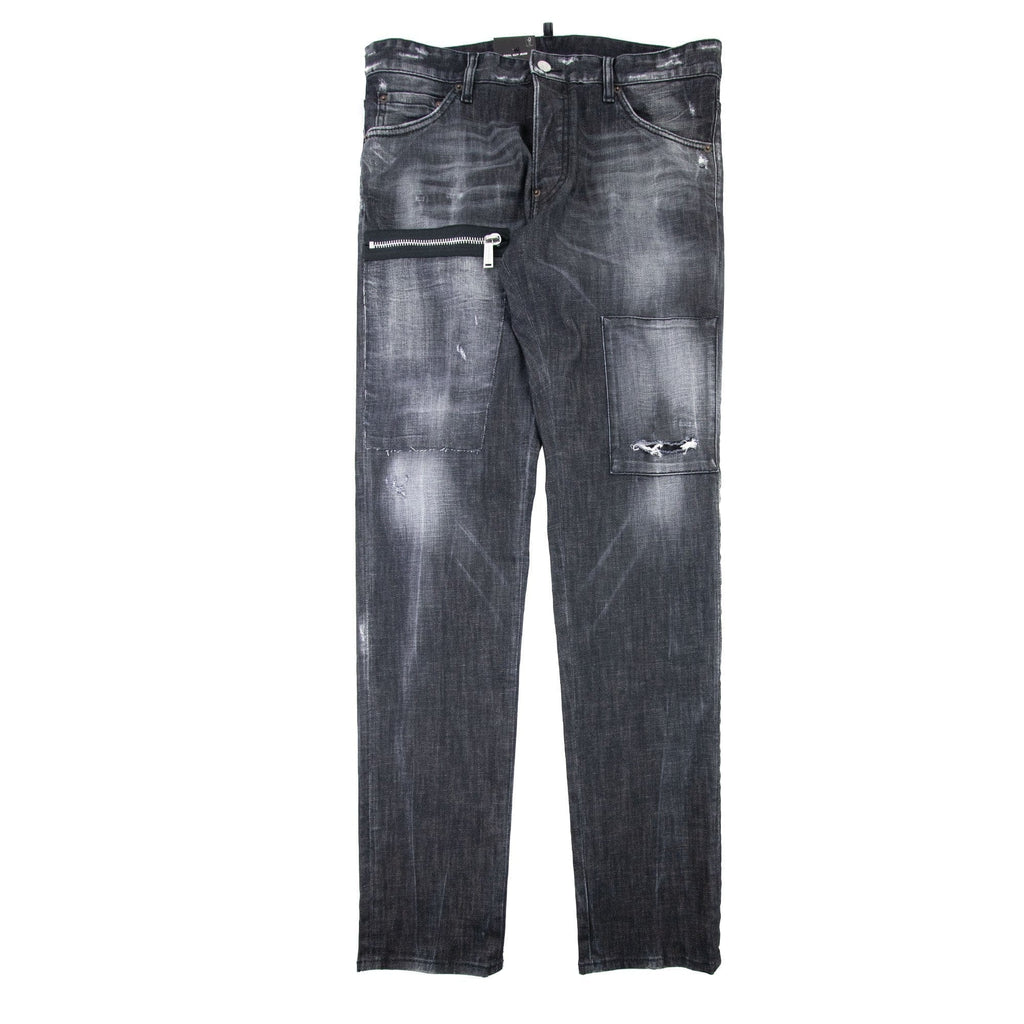 Dsquared2 Black Knee Patch Cool Guy Jean Black