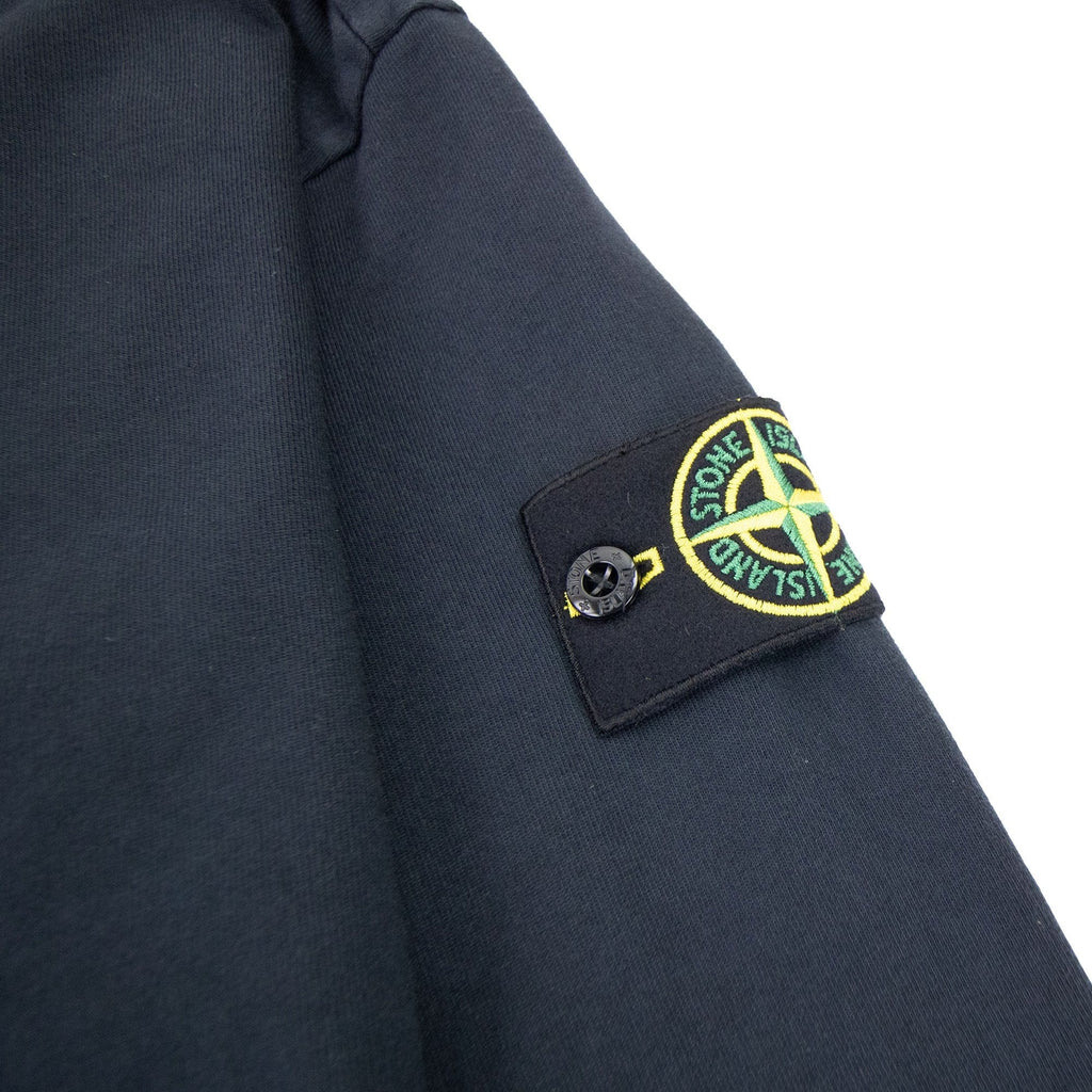 Stone Island Stone Island Garment Dyed Heavy Cotton Sweater Navy Blue V0020