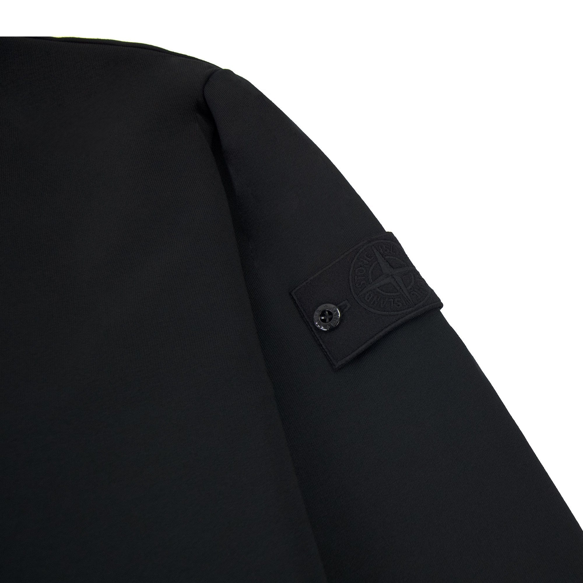 Stone Island 632f3 Cotton Stretch Fleece_ghost Piece_garment Dy Black V0029