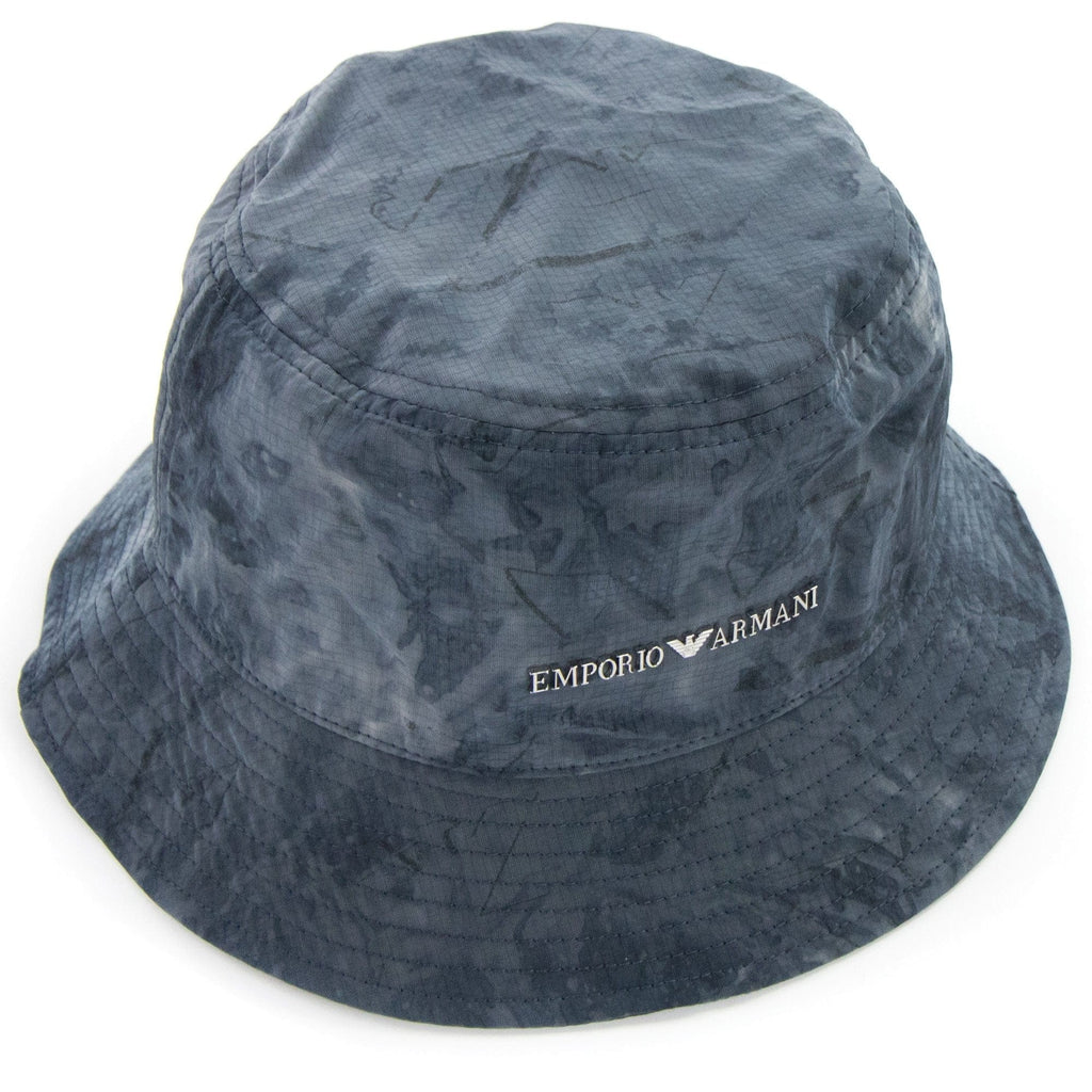 Emporio Armani Gradient Nylon Cloche Hat Grey