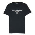 Dolce &amp; Gabbana Cotton T-shirt With Dg Embroidery And Patch Black