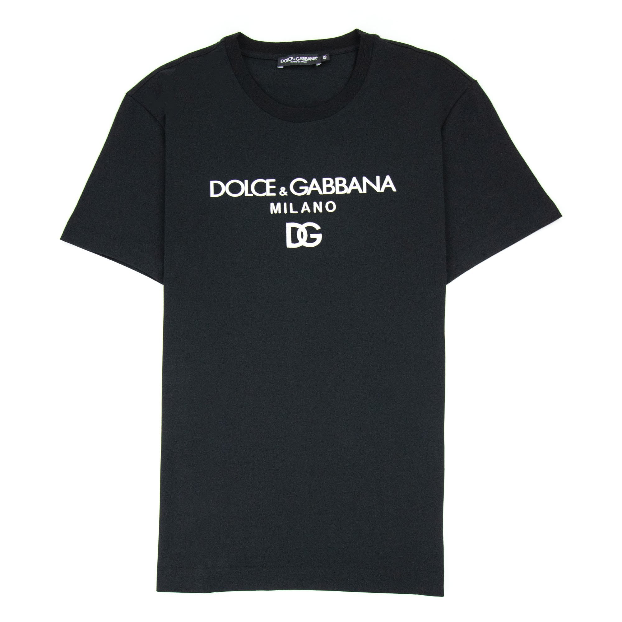 Dolce &amp; Gabbana Cotton T-shirt With Dg Embroidery And Patch Black