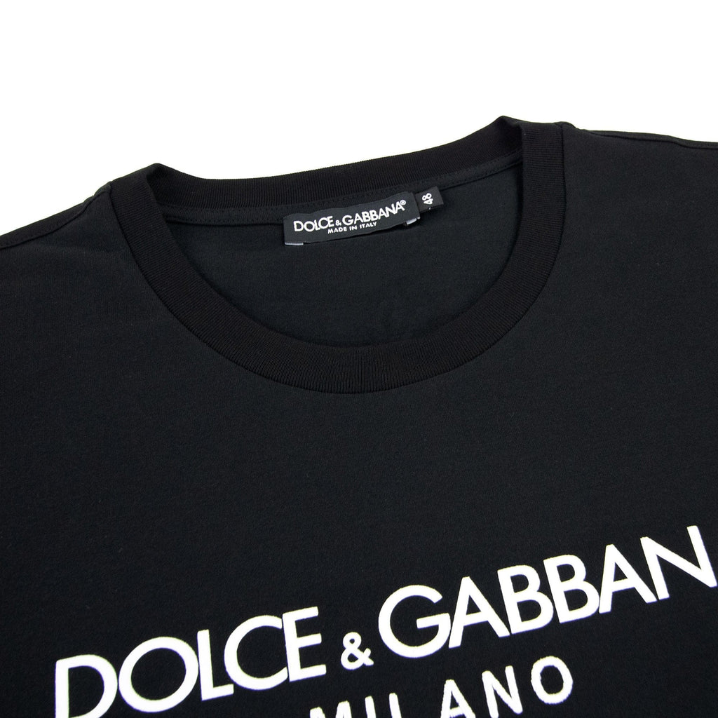 Dolce &amp; Gabbana Cotton T-shirt With Dg Embroidery And Patch Black