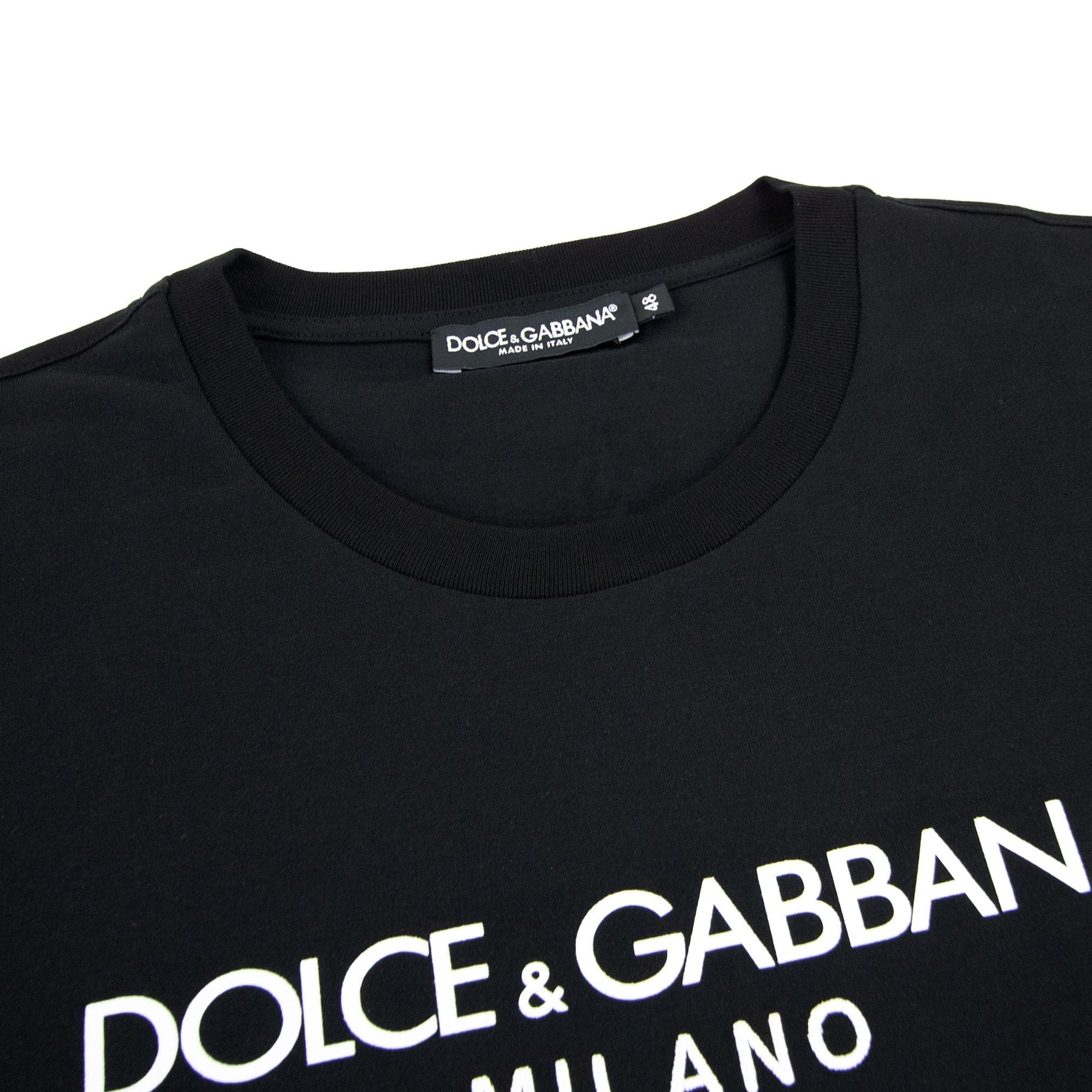 Dolce &amp; Gabbana Cotton T-shirt With Dg Embroidery And Patch Black